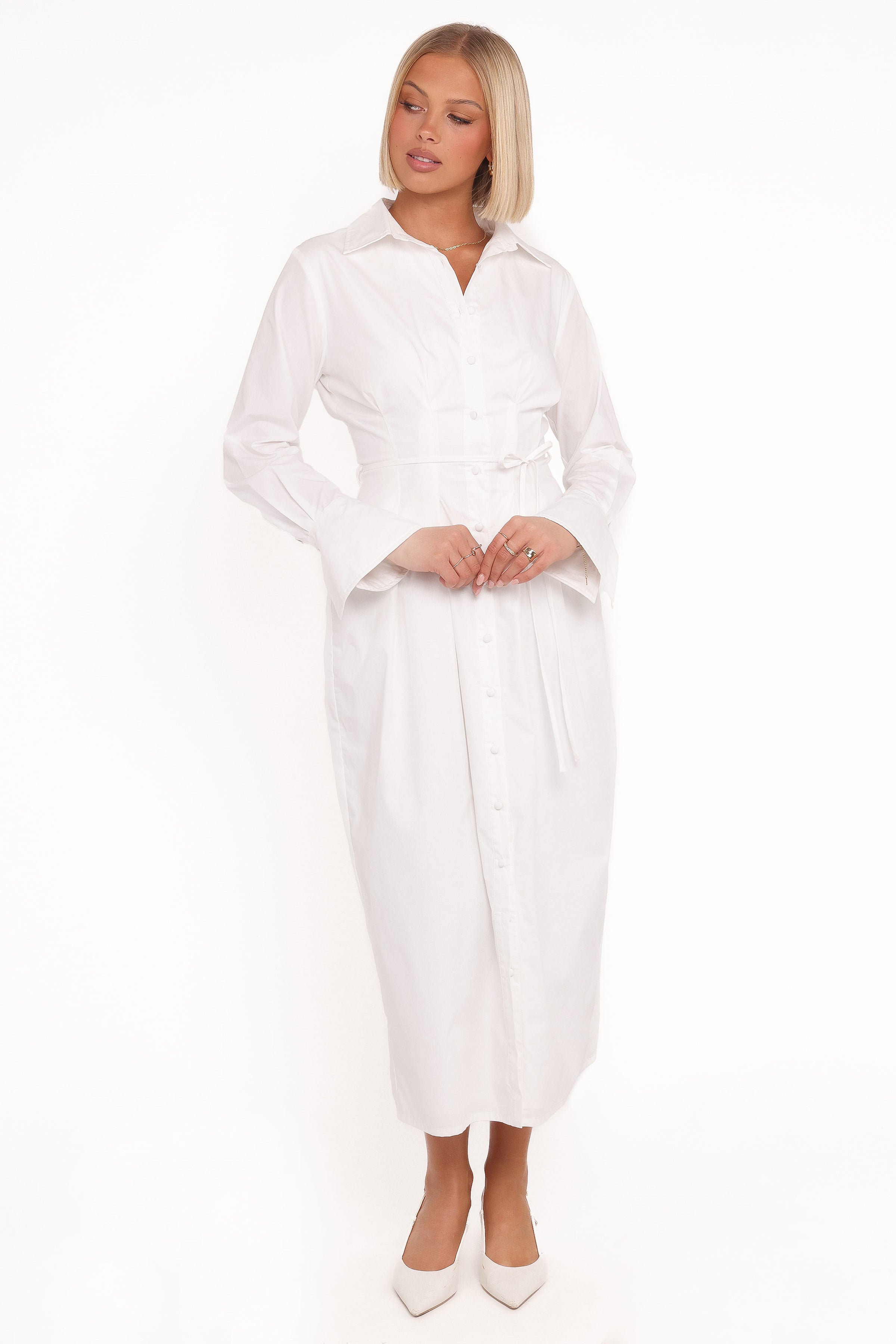 DRESSES Alexander Shirt Dress - Ivory