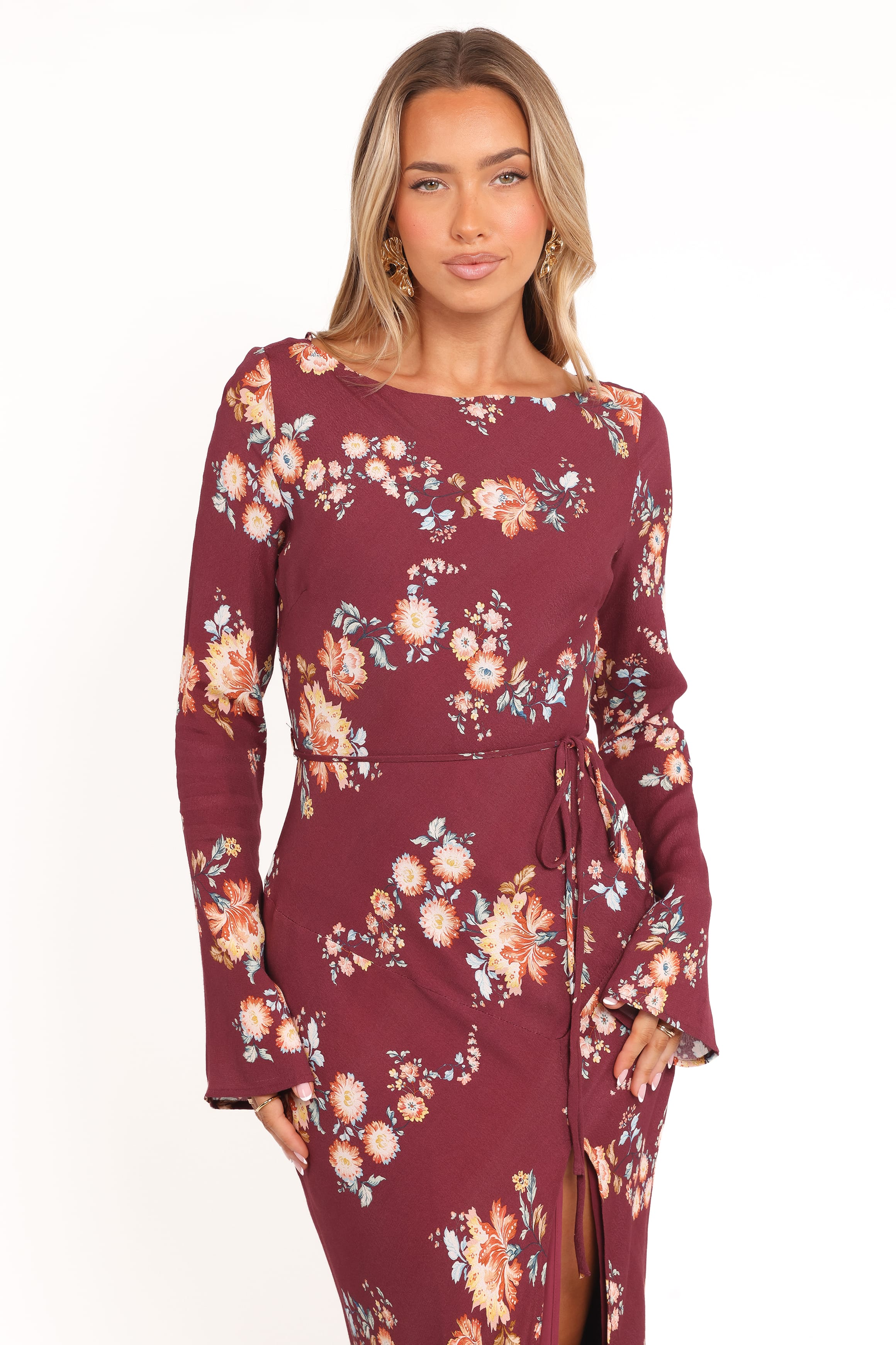 DRESSES Alima Maxi Dress - Berry Floral