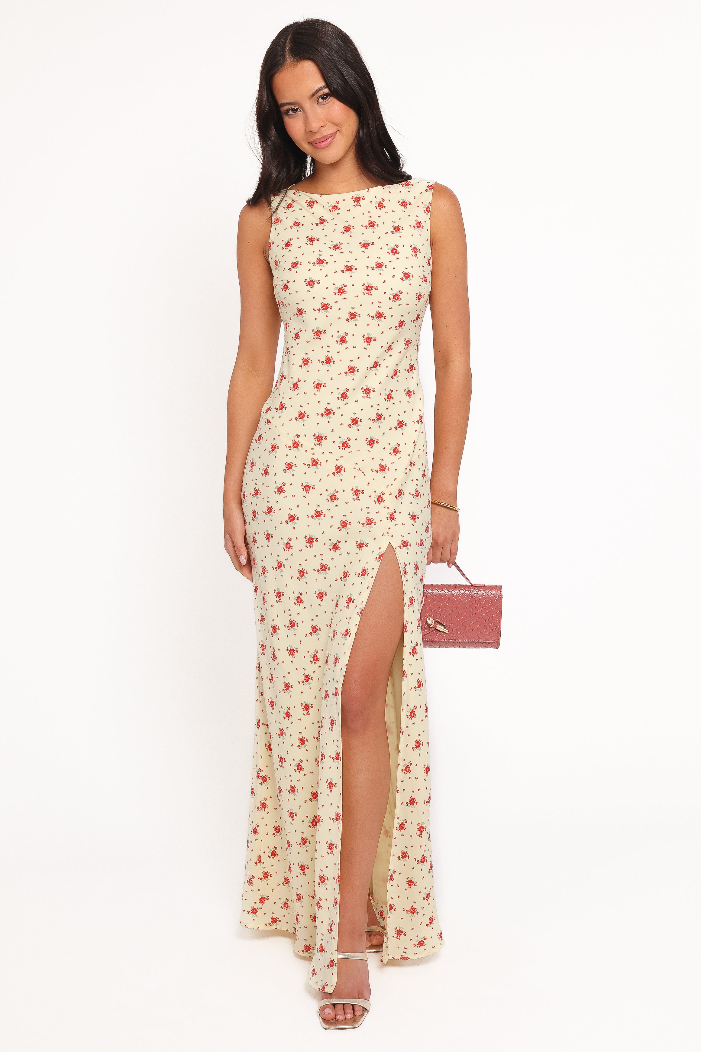 DRESSES Alima Sleeveless Maxi Dress - Yellow Floral