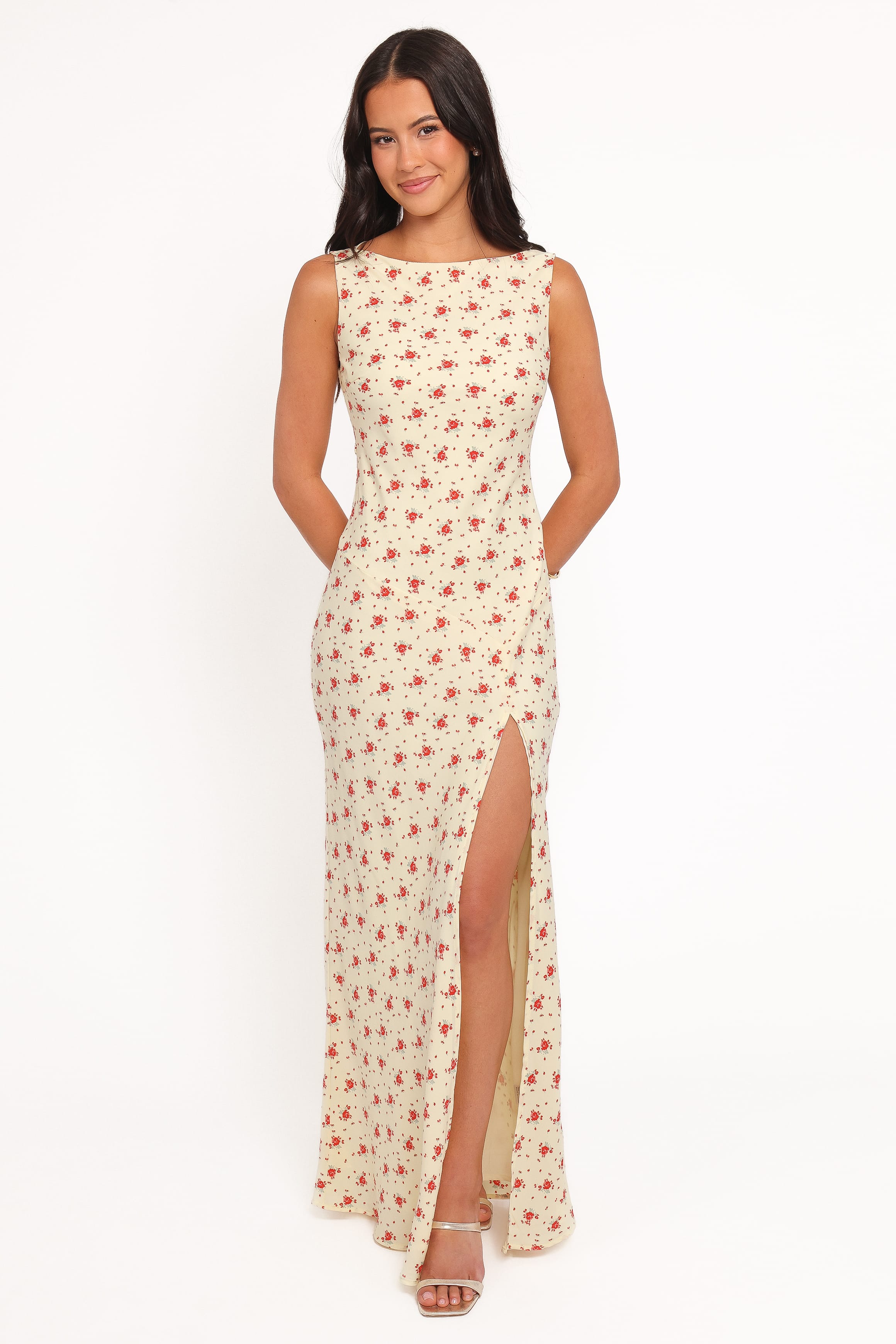 DRESSES Alima Sleeveless Maxi Dress - Yellow Floral