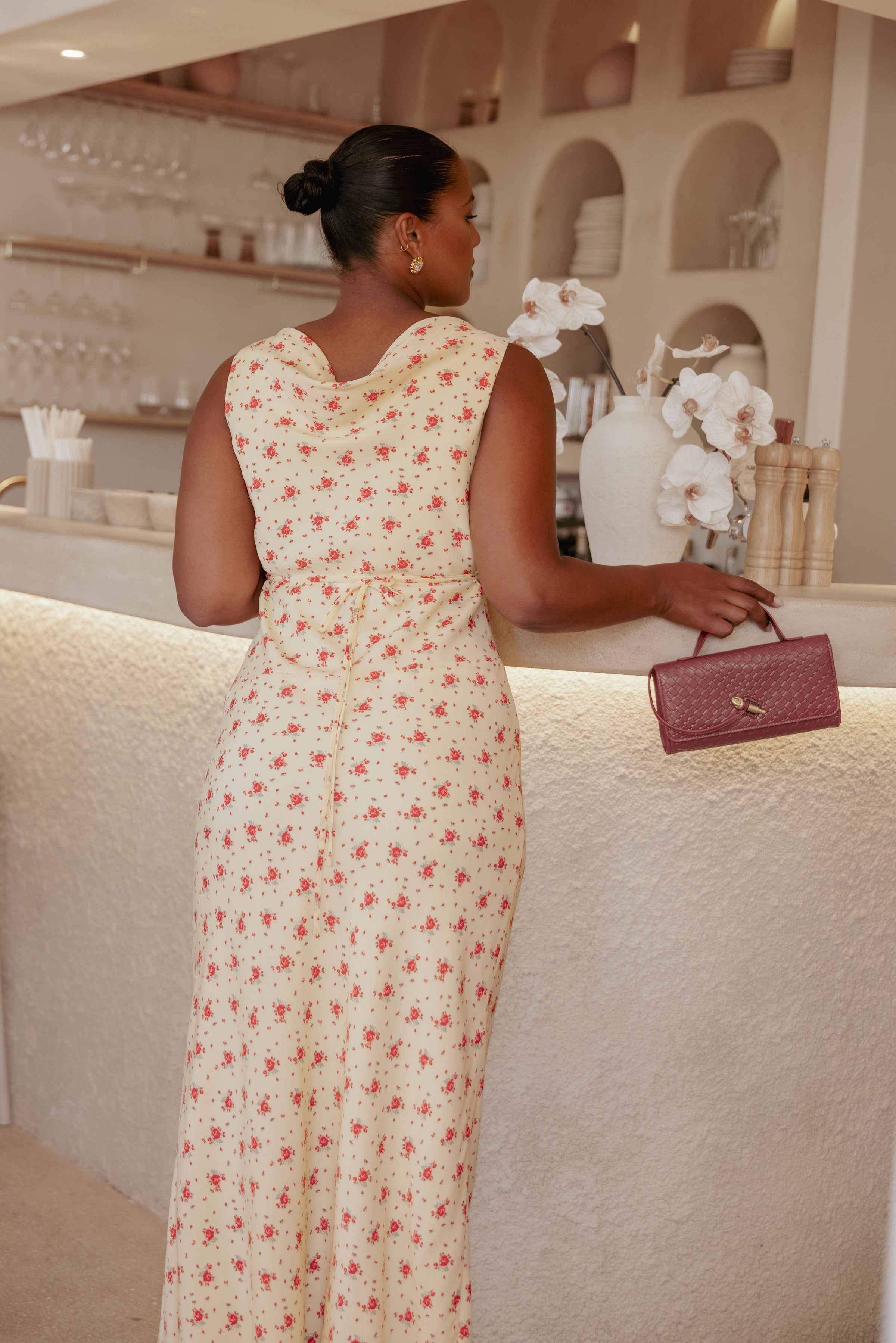 DRESSES Alima Sleeveless Maxi Dress - Yellow Floral