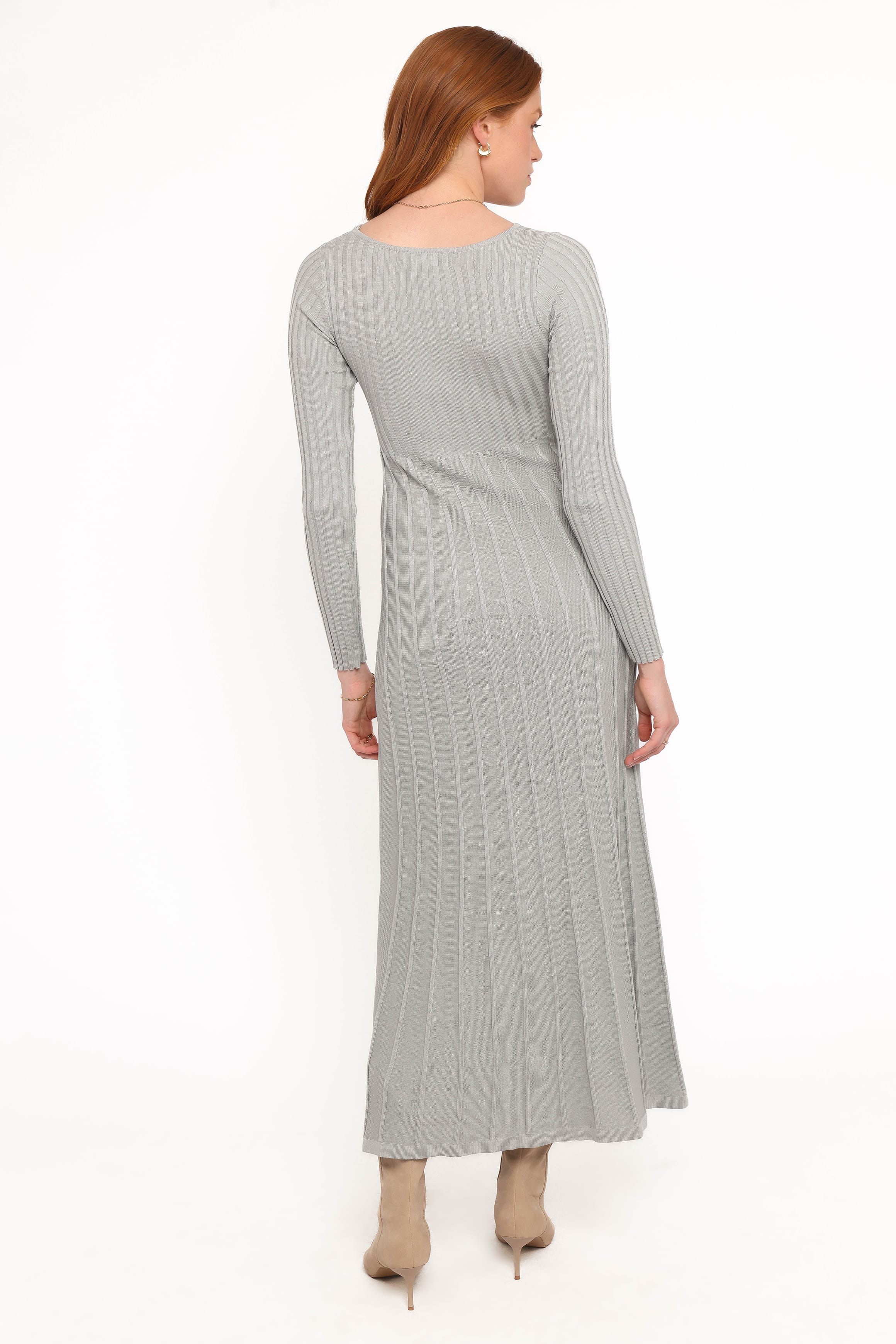 DRESSES Alison Long Sleeve Maxi Dress - Grey