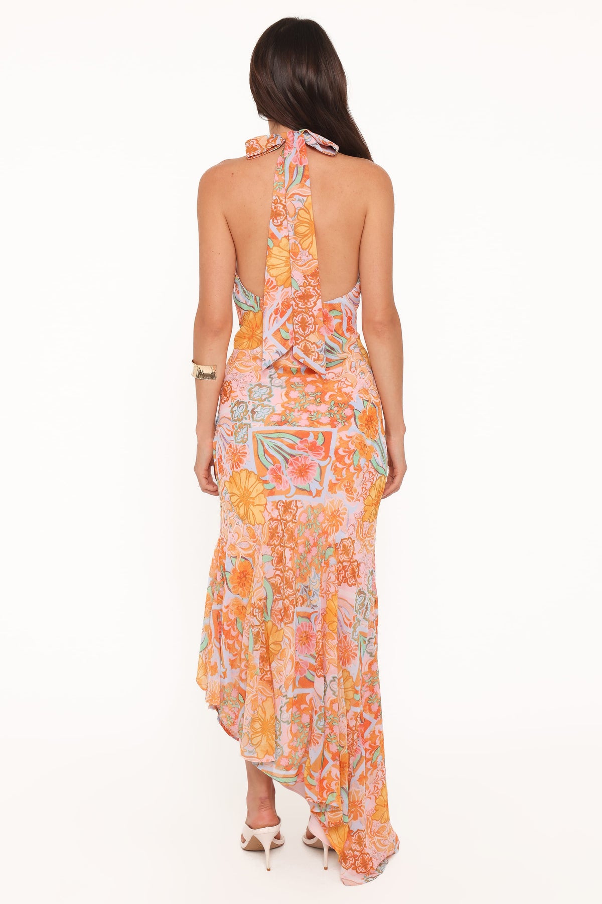 DRESSES Alkira Maxi Dress - Orange Summer Garden