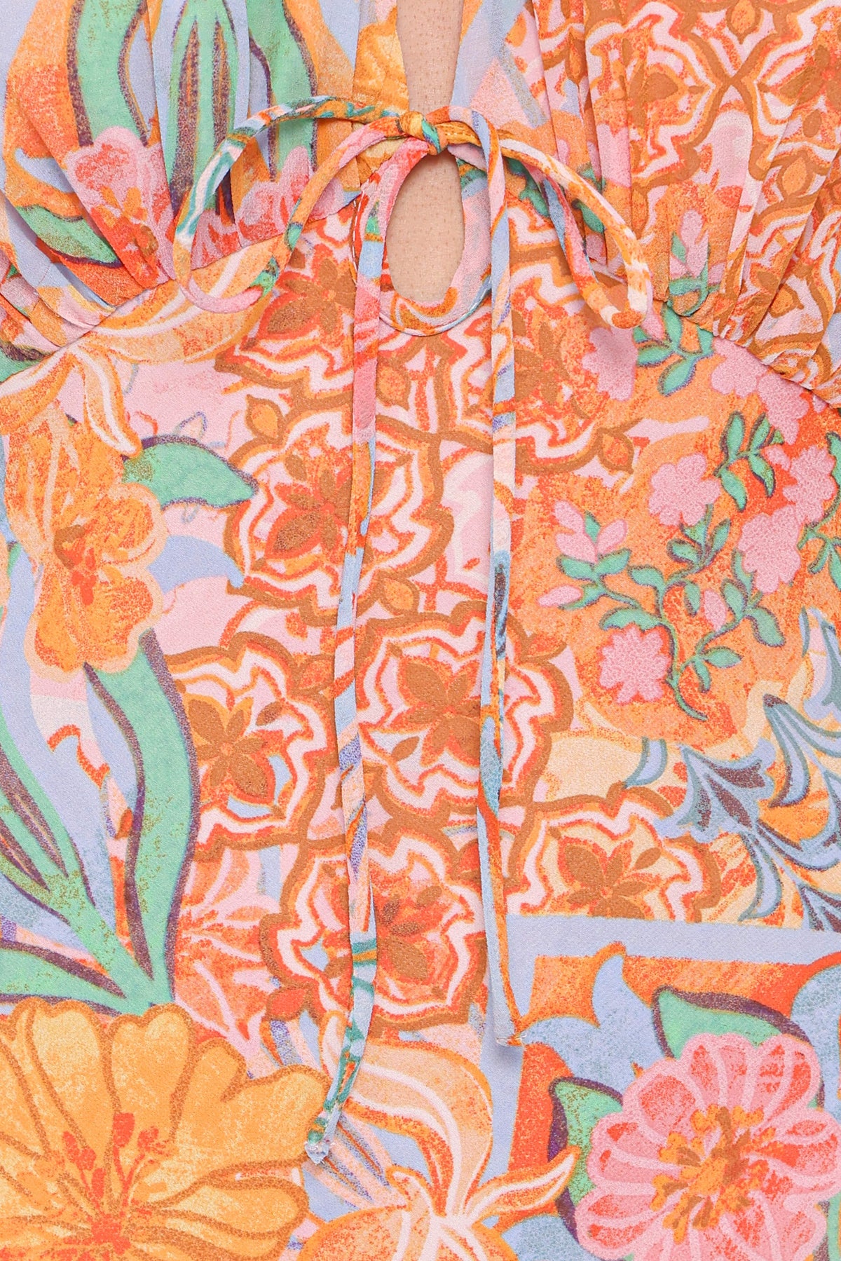 DRESSES Alkira Maxi Dress - Orange Summer Garden