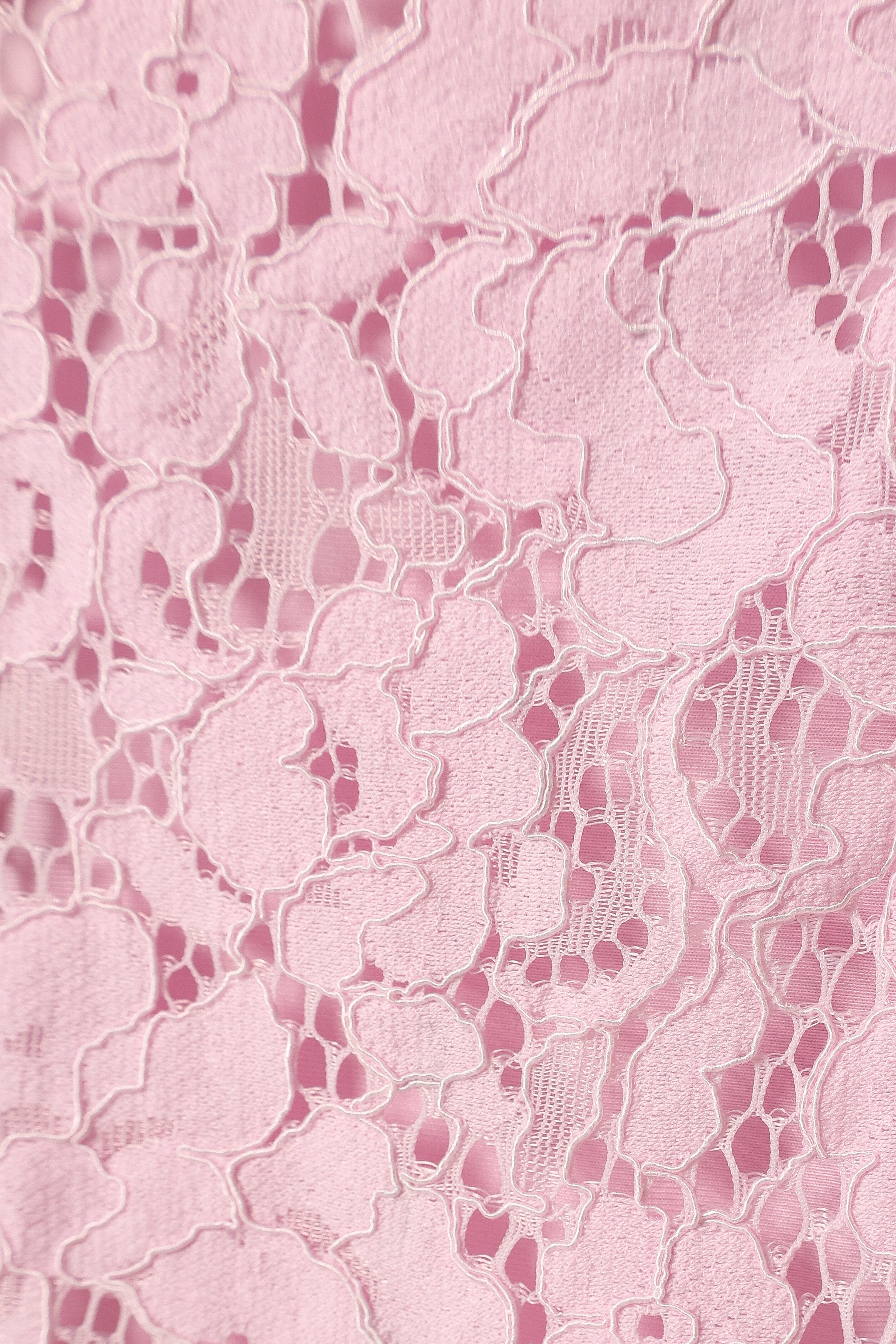 DRESSES @Allegra Lace Midi Dress - Pink