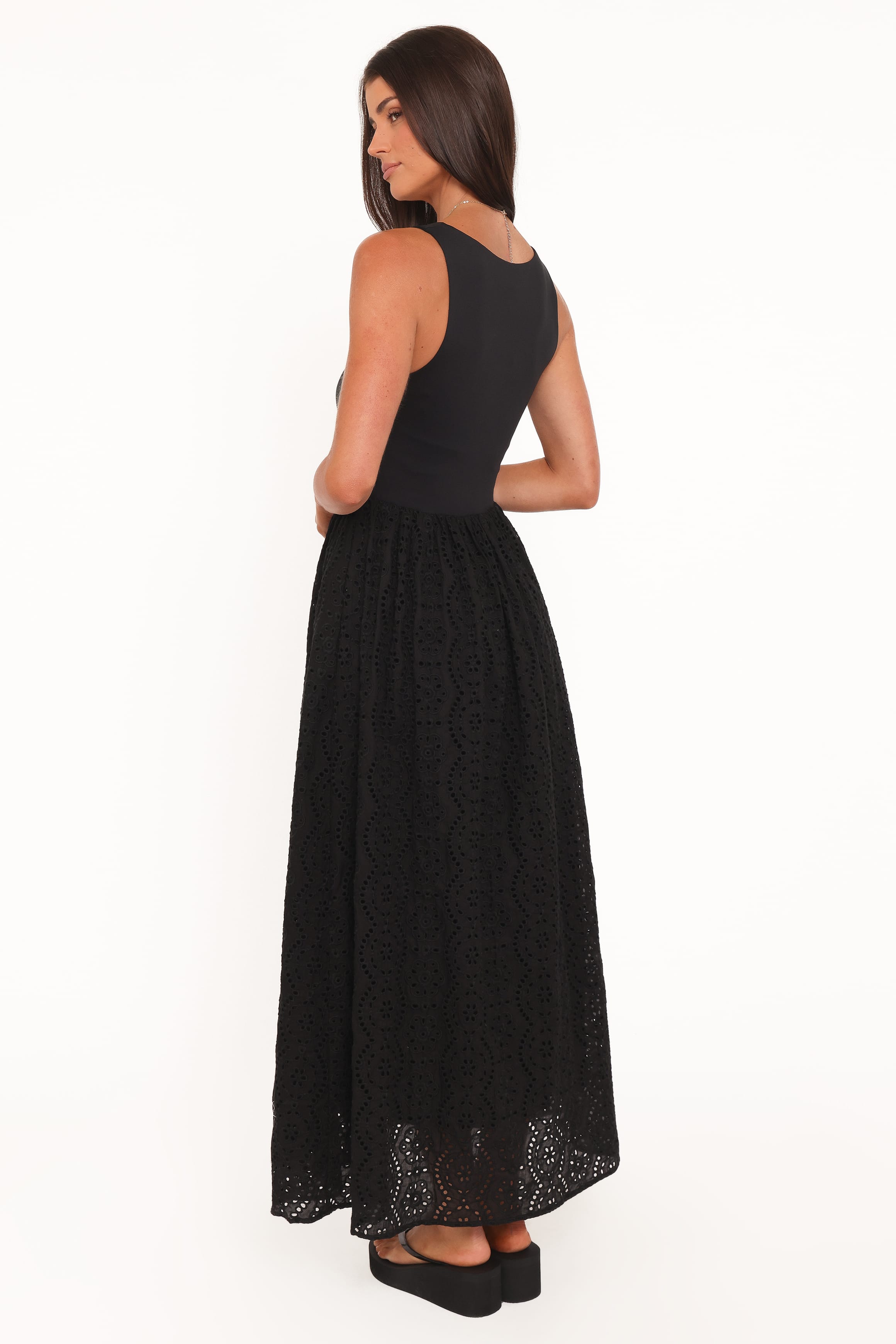 DRESSES Alva Midi Dress - Black Broderie