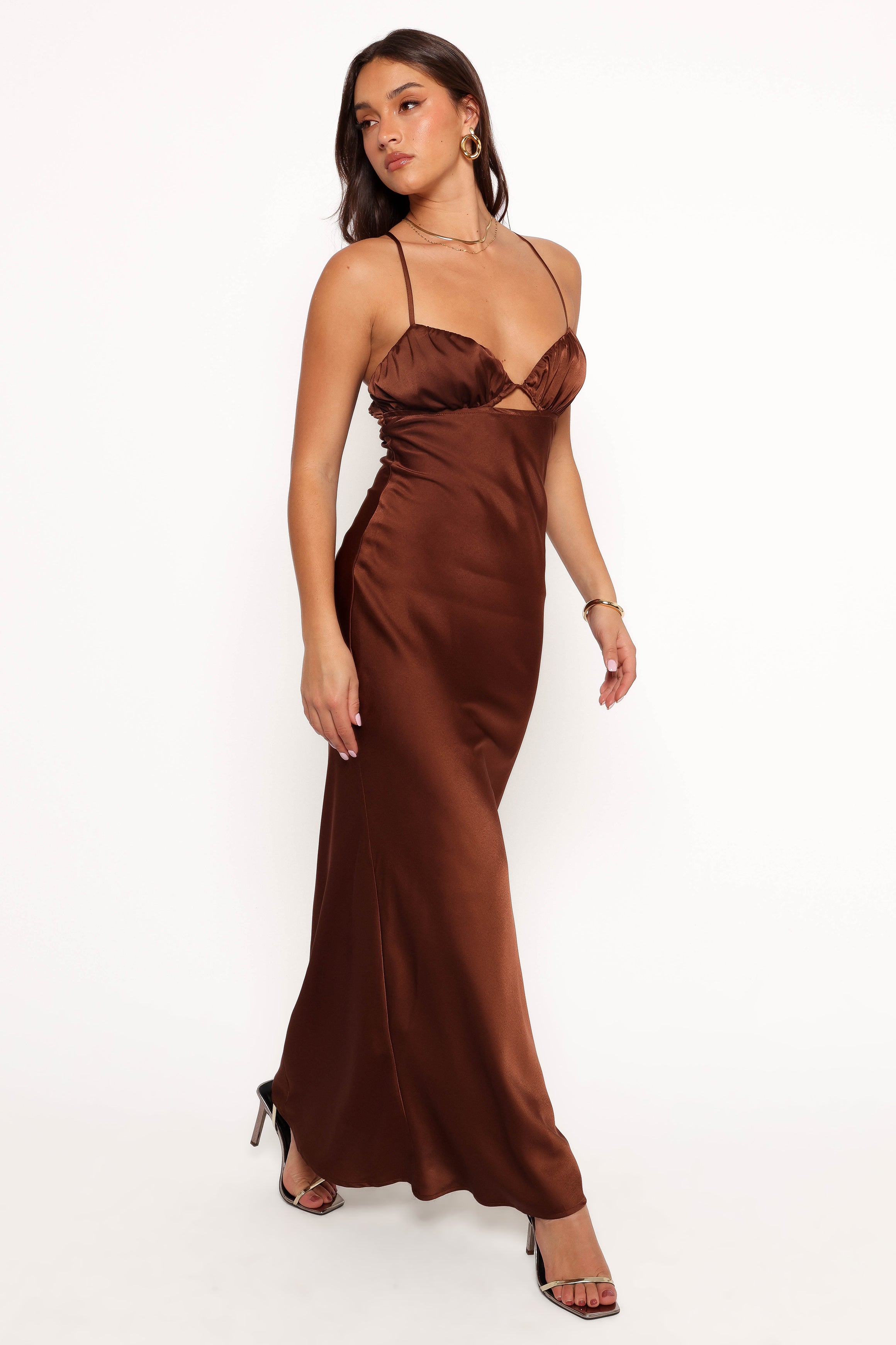 DRESSES Amalia Maxi Dress - Chocolate