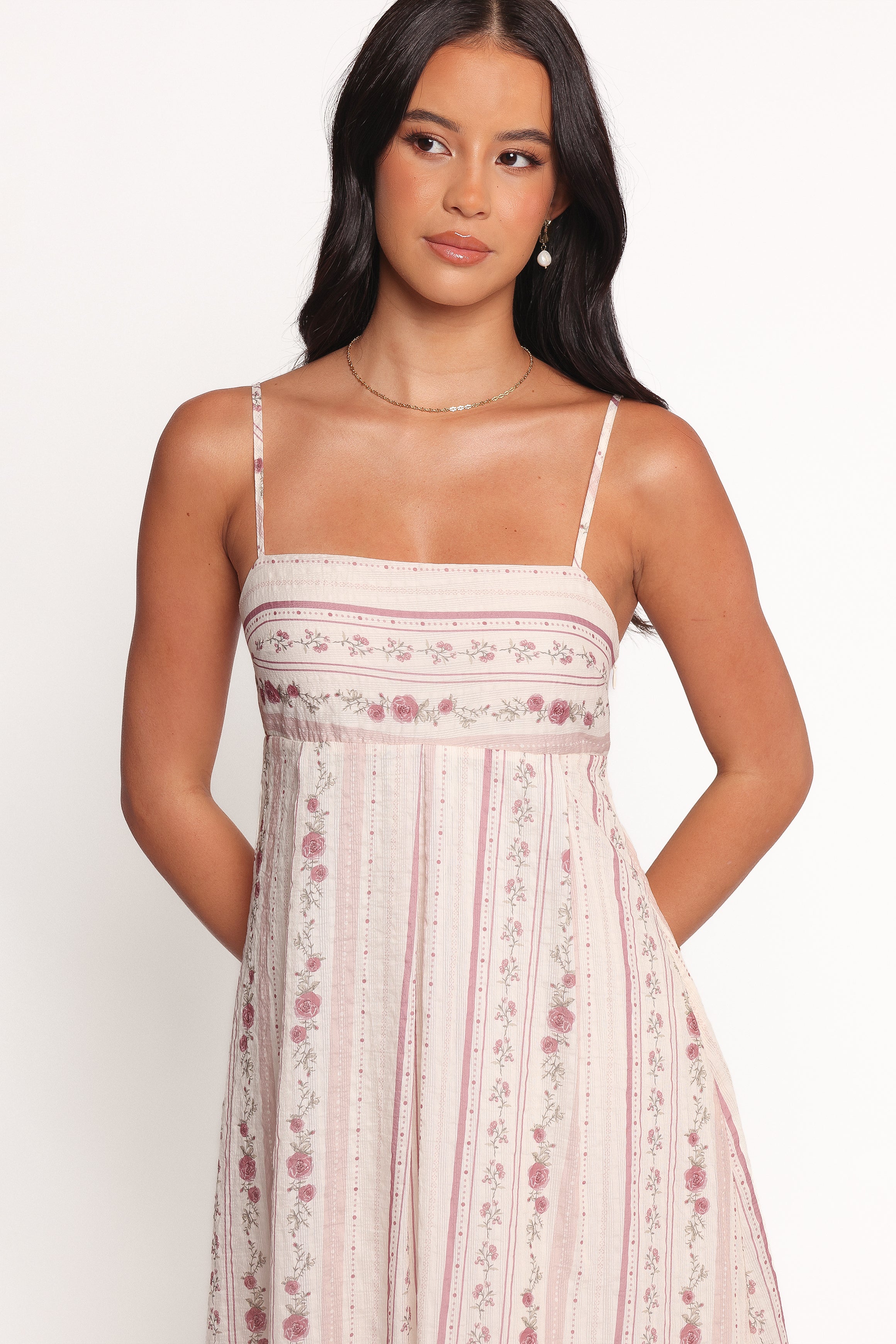 DRESSES Amaris Maxi Dress - Ivory Mauve Floral