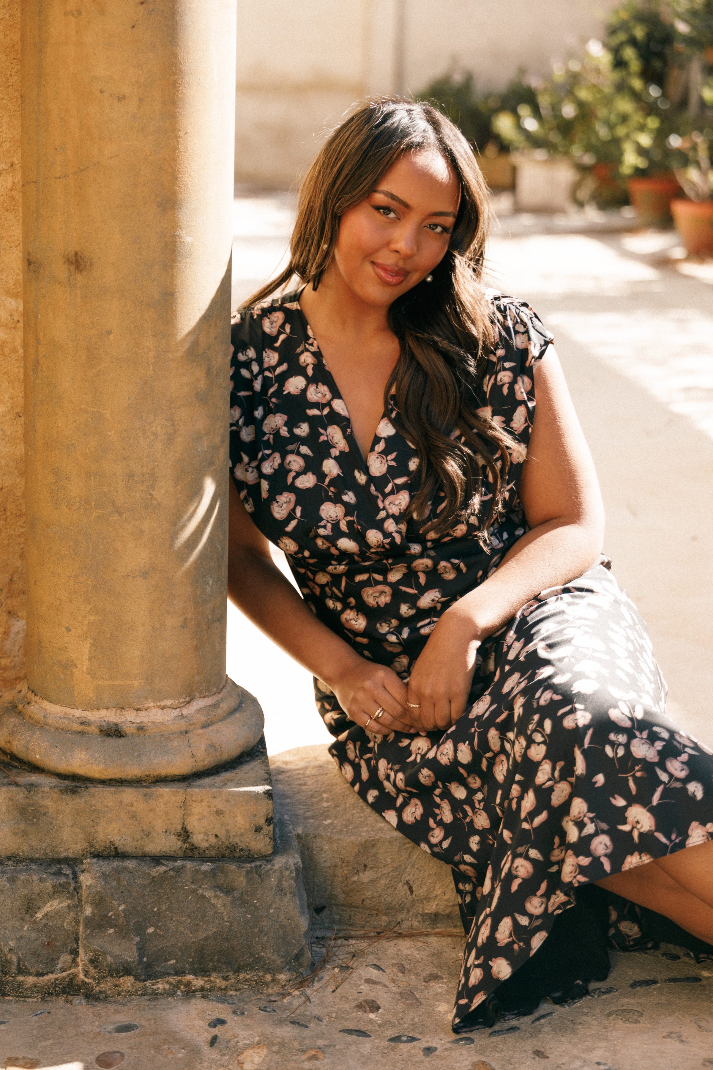 DRESSES Amarlee Maxi Dress - Black Floral
