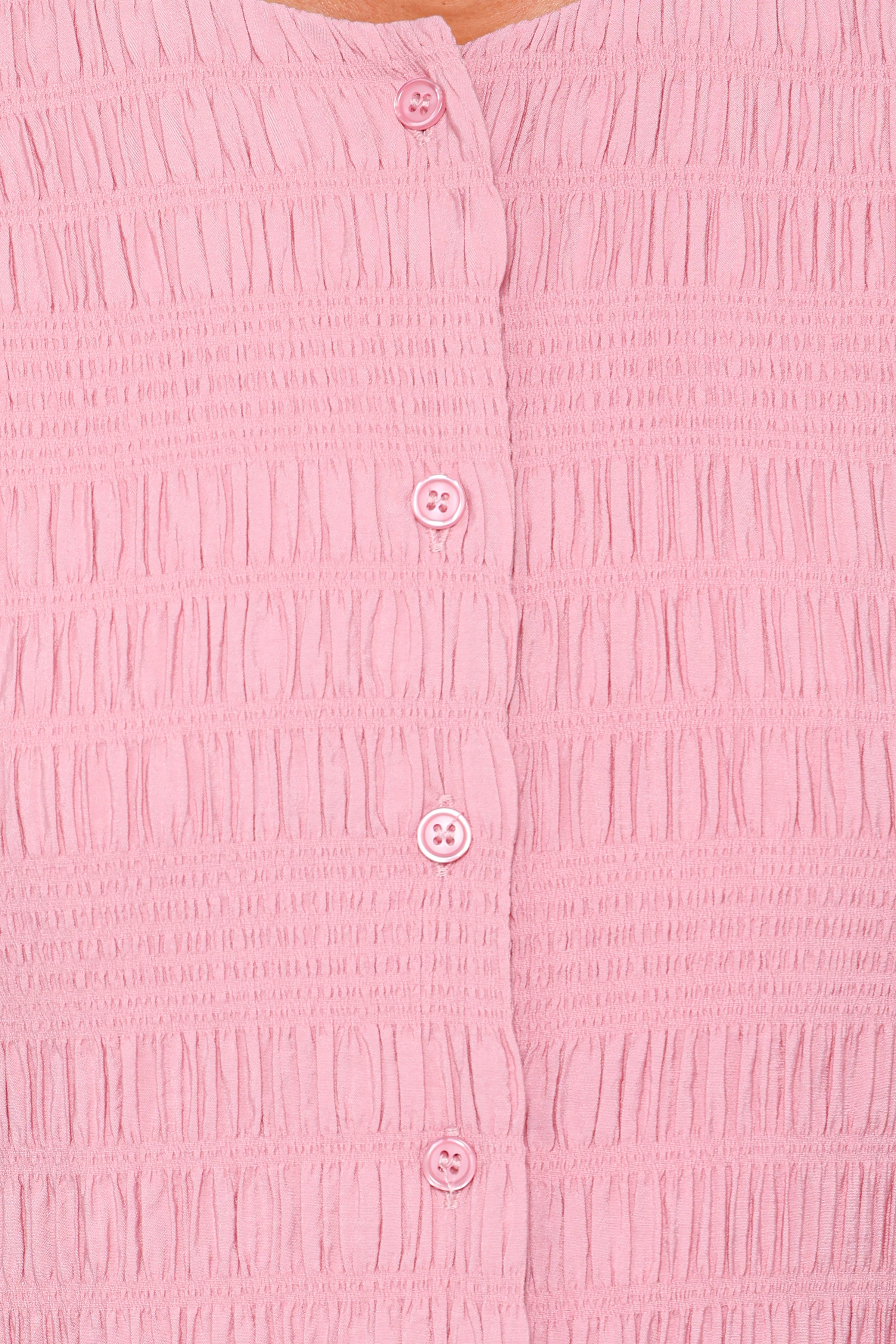 DRESSES Amaya Long Sleeve Mini Dress - Pink