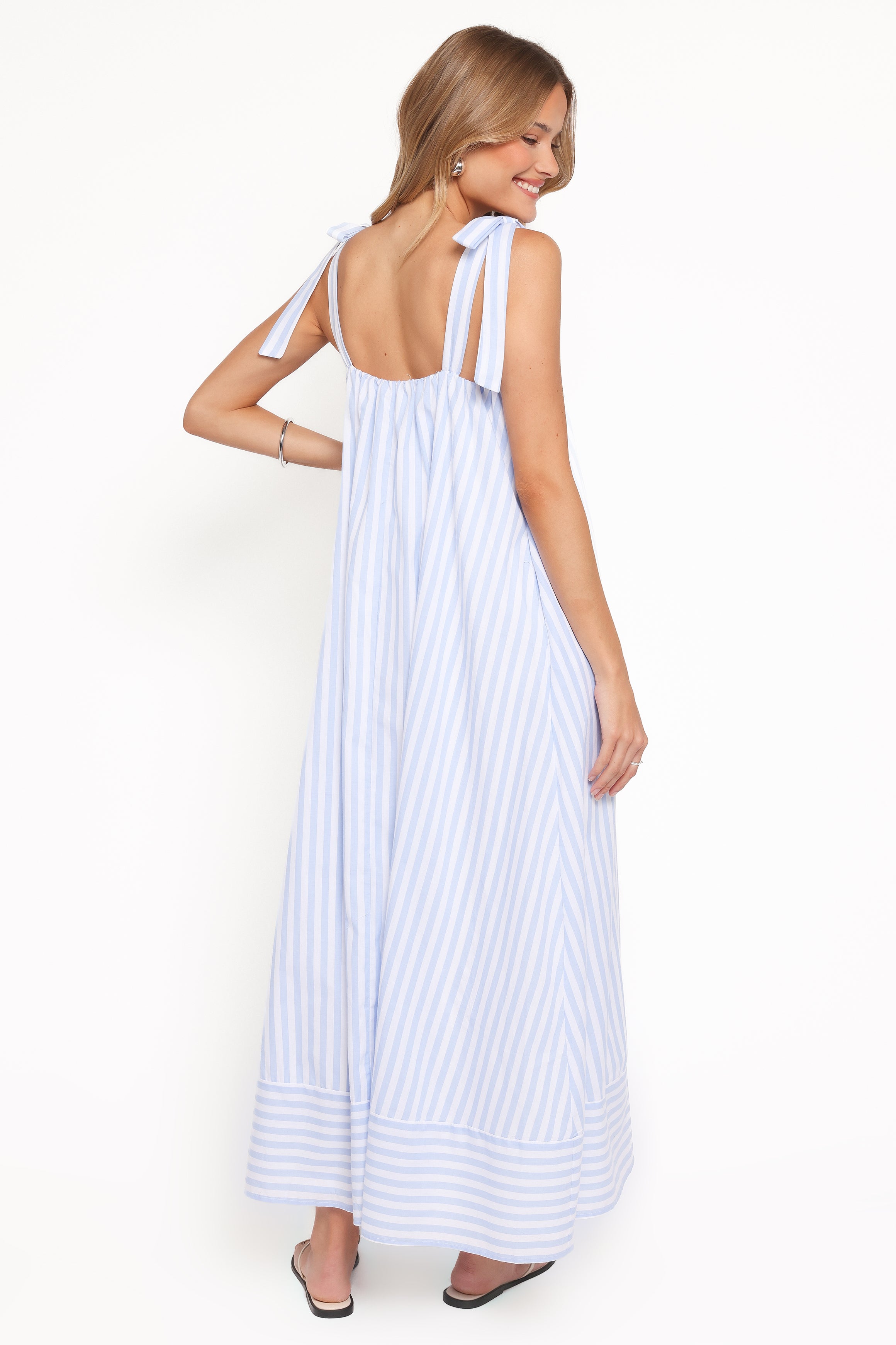 DRESSES Amber Maxi Dress - Pale Blue Stripe