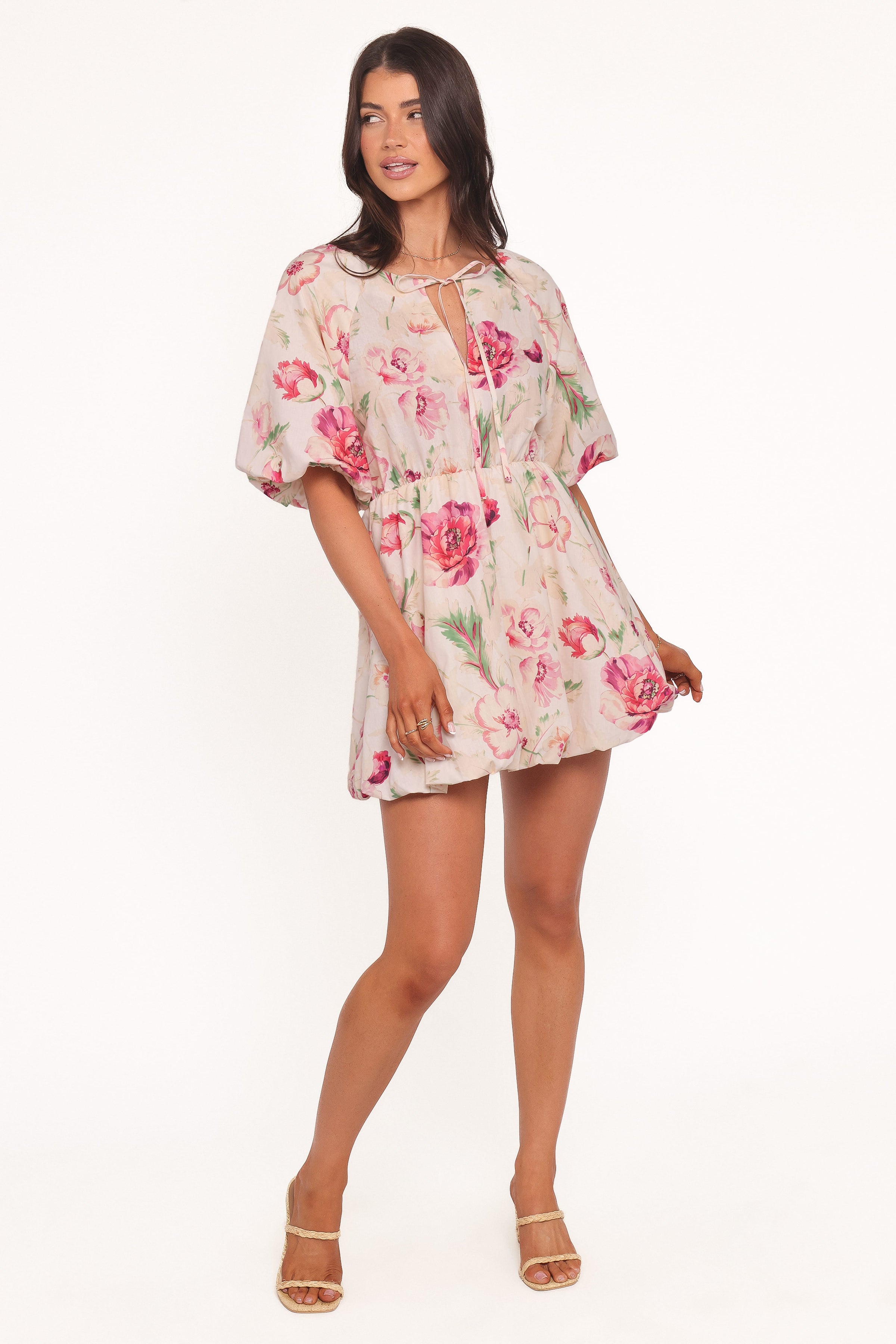 DRESSES Ameena Mini Dress - White Floral
