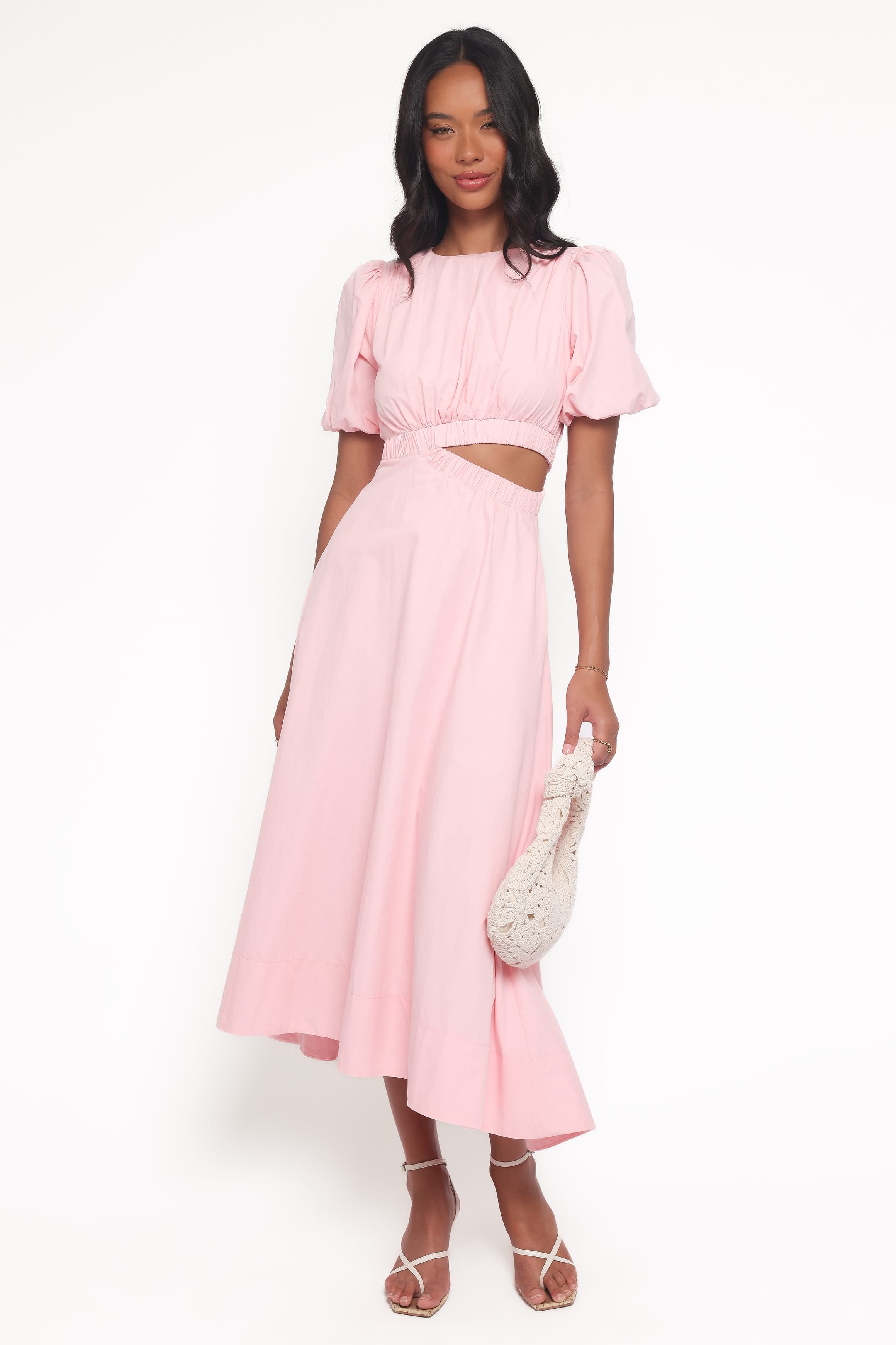 DRESSES Aminah Puff Sleeve Dress - Pink