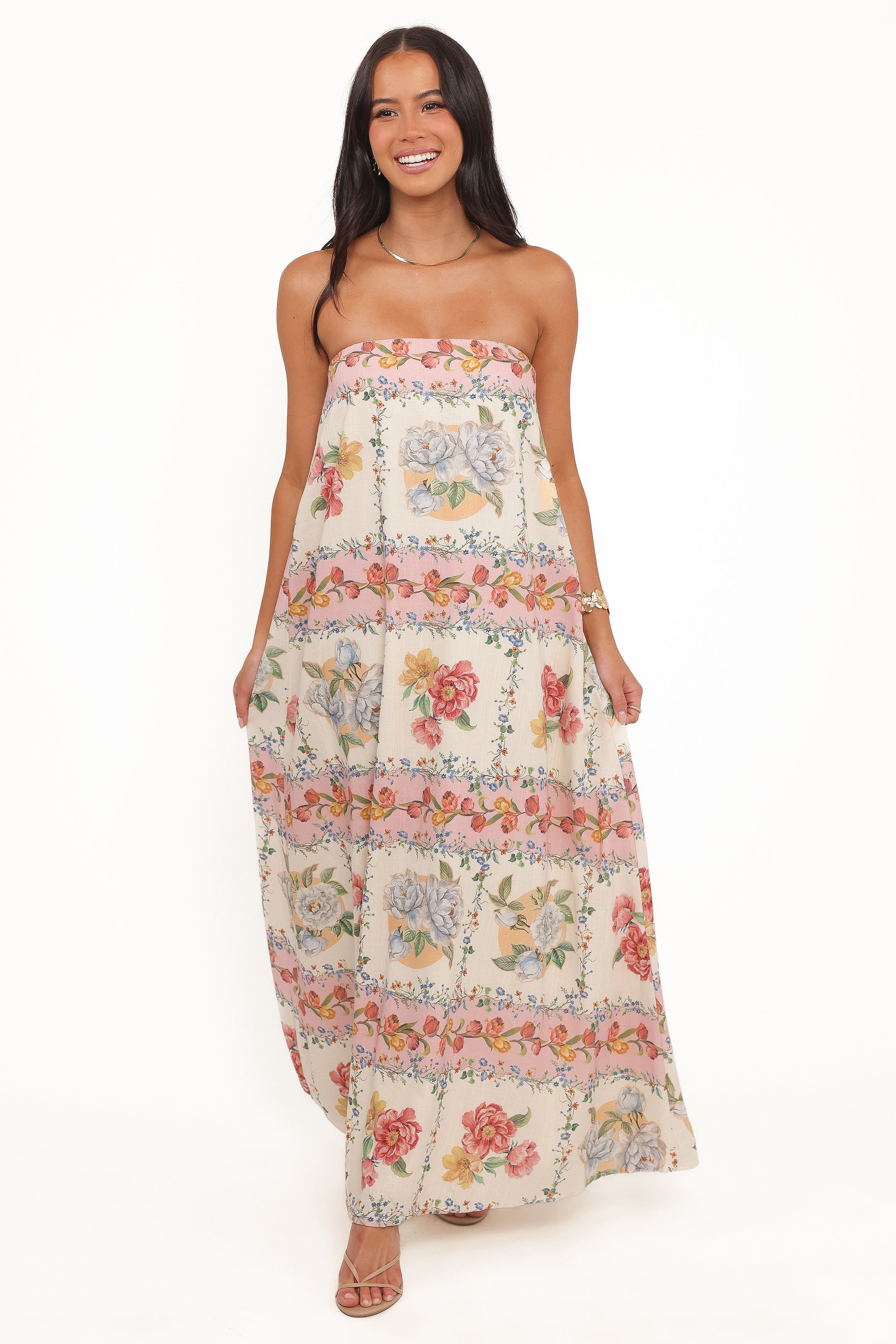 DRESSES Amora Strapless Maxi Dress - Rose Tile