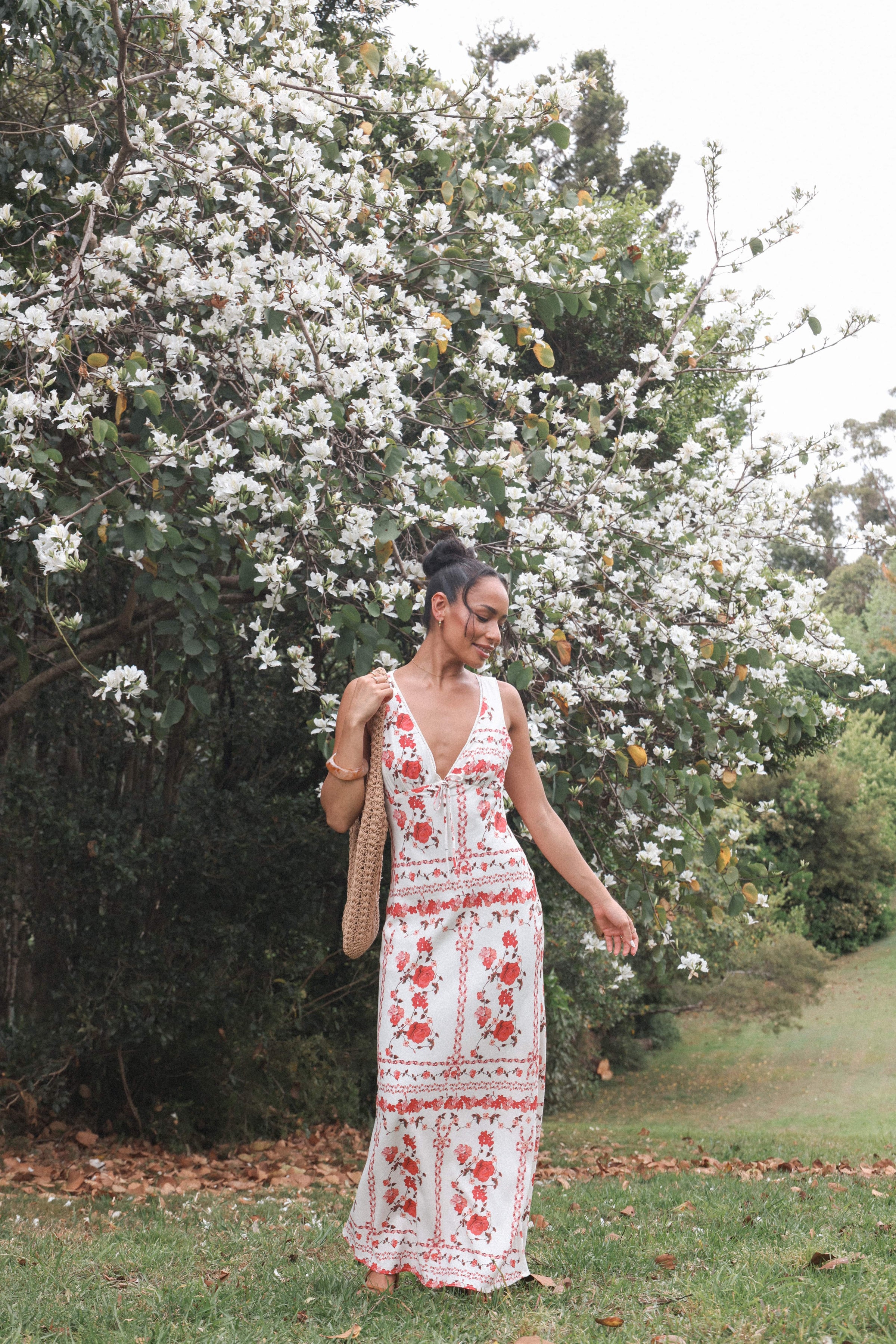 DRESSES Amore Bias Cut Maxi Dress - Red Rose