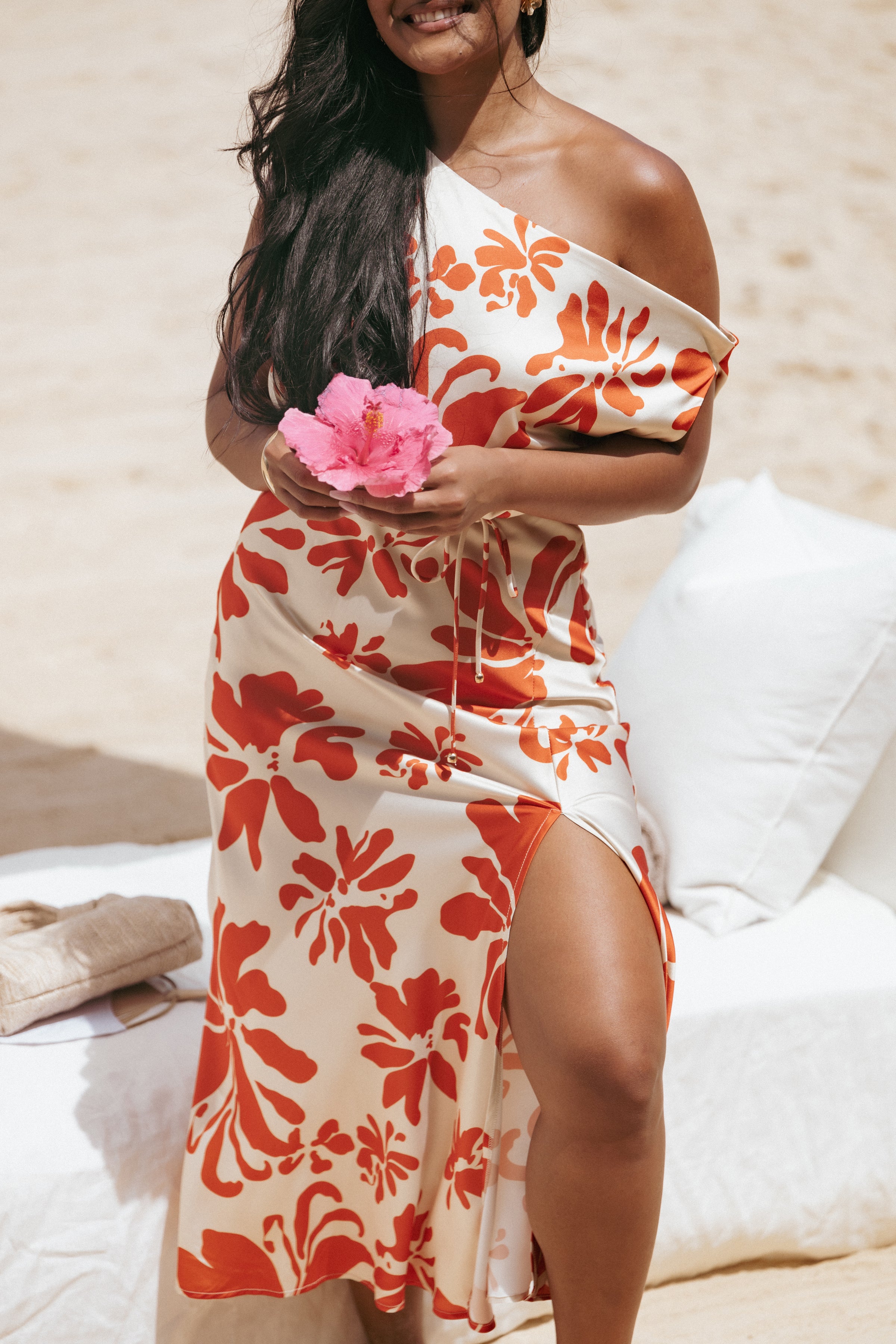 DRESSES Ana Midi Dress - Red Floral