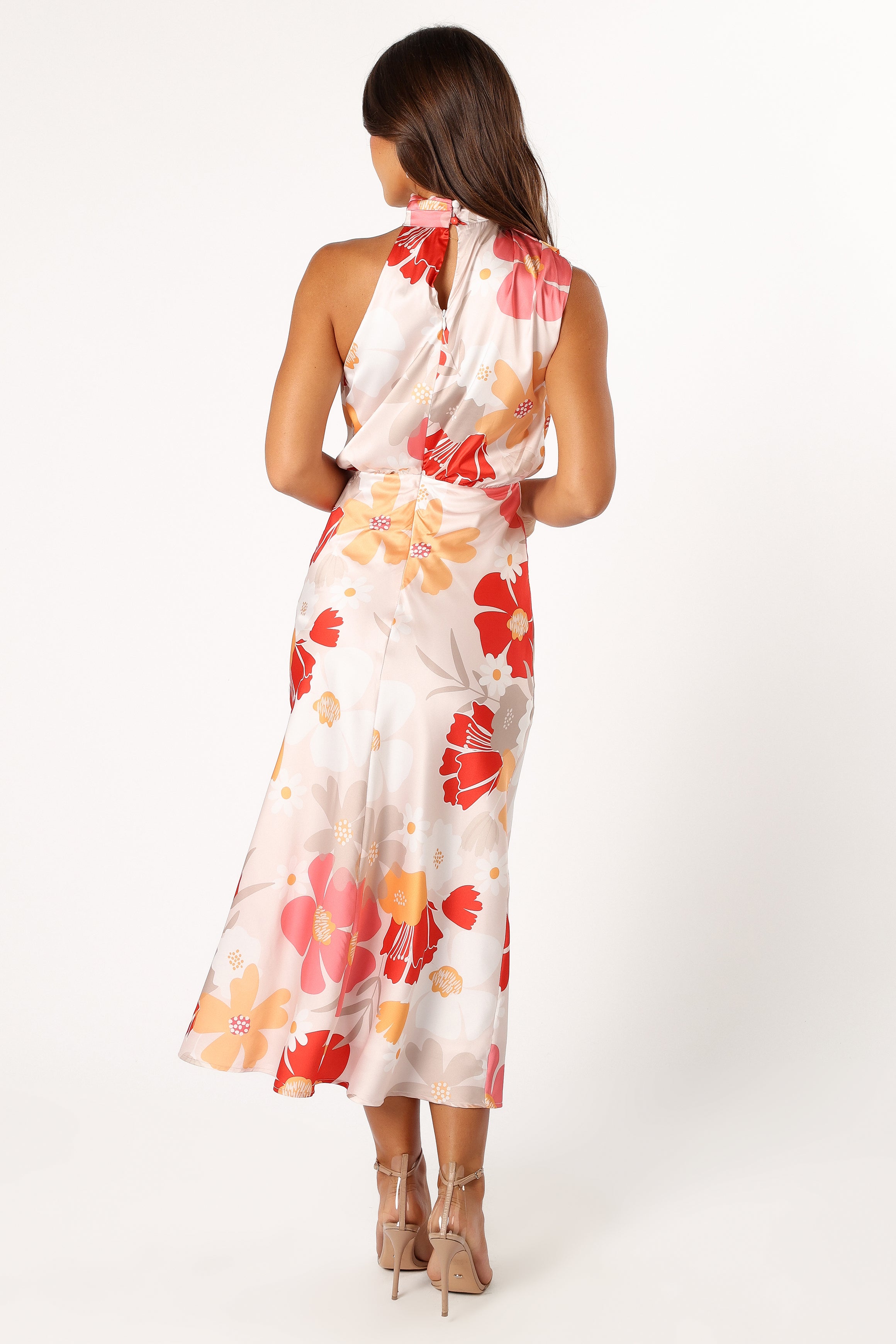 DRESSES @Anabelle Halterneck Midi Dress - Positano Floral