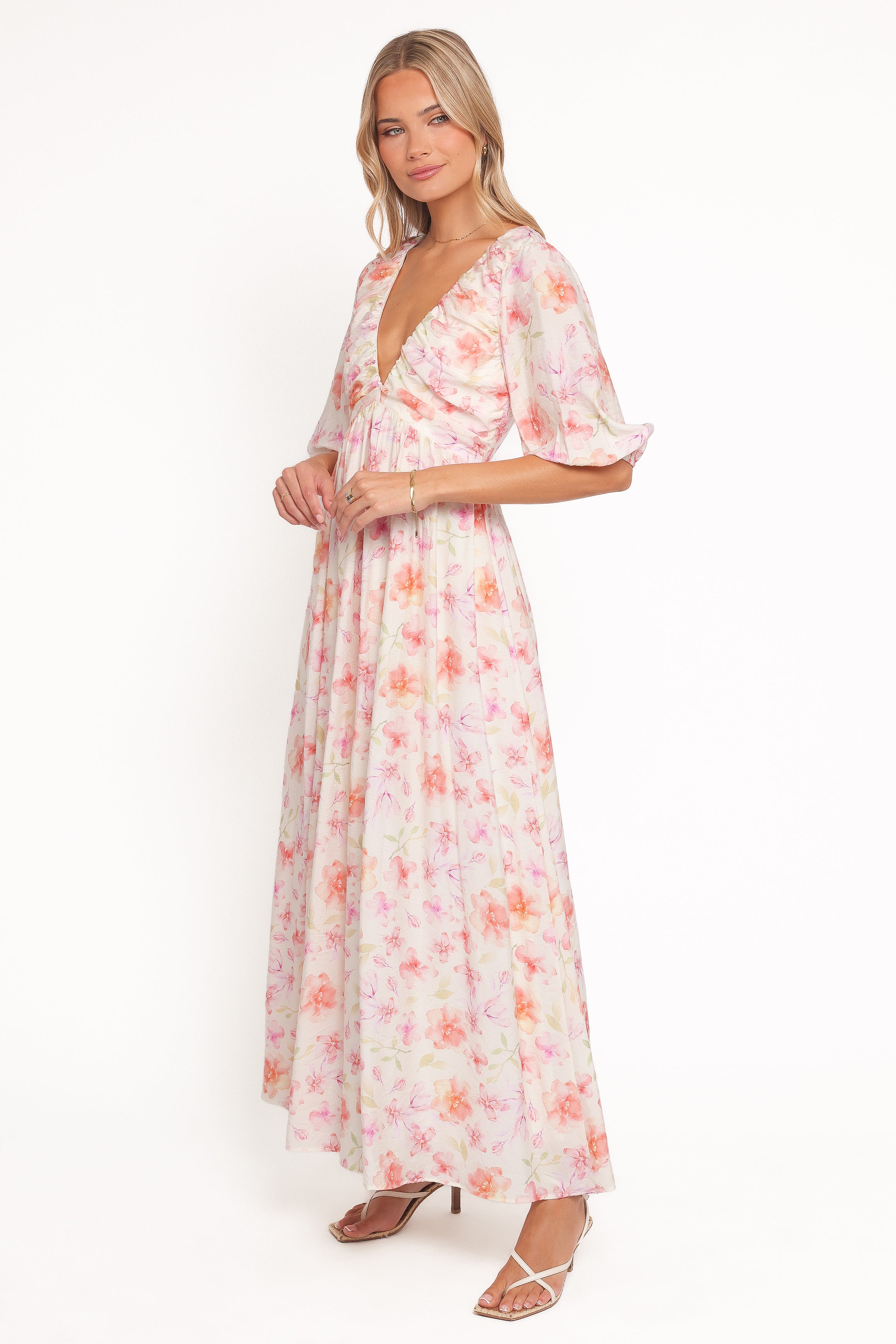DRESSES Andara Maxi Dress - White Floral