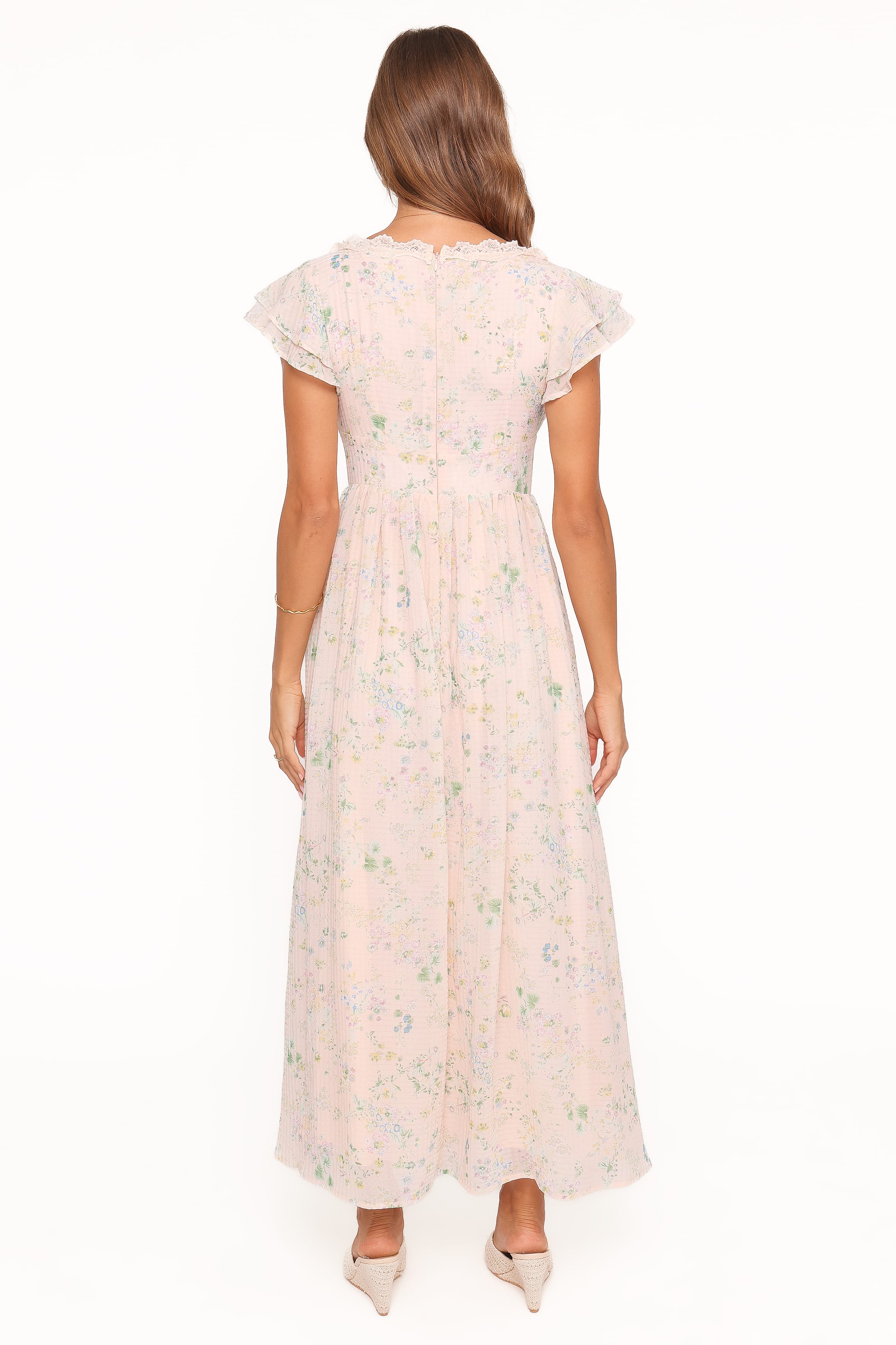 DRESSES Angelica Midi Dress - Pastel Pink Floral