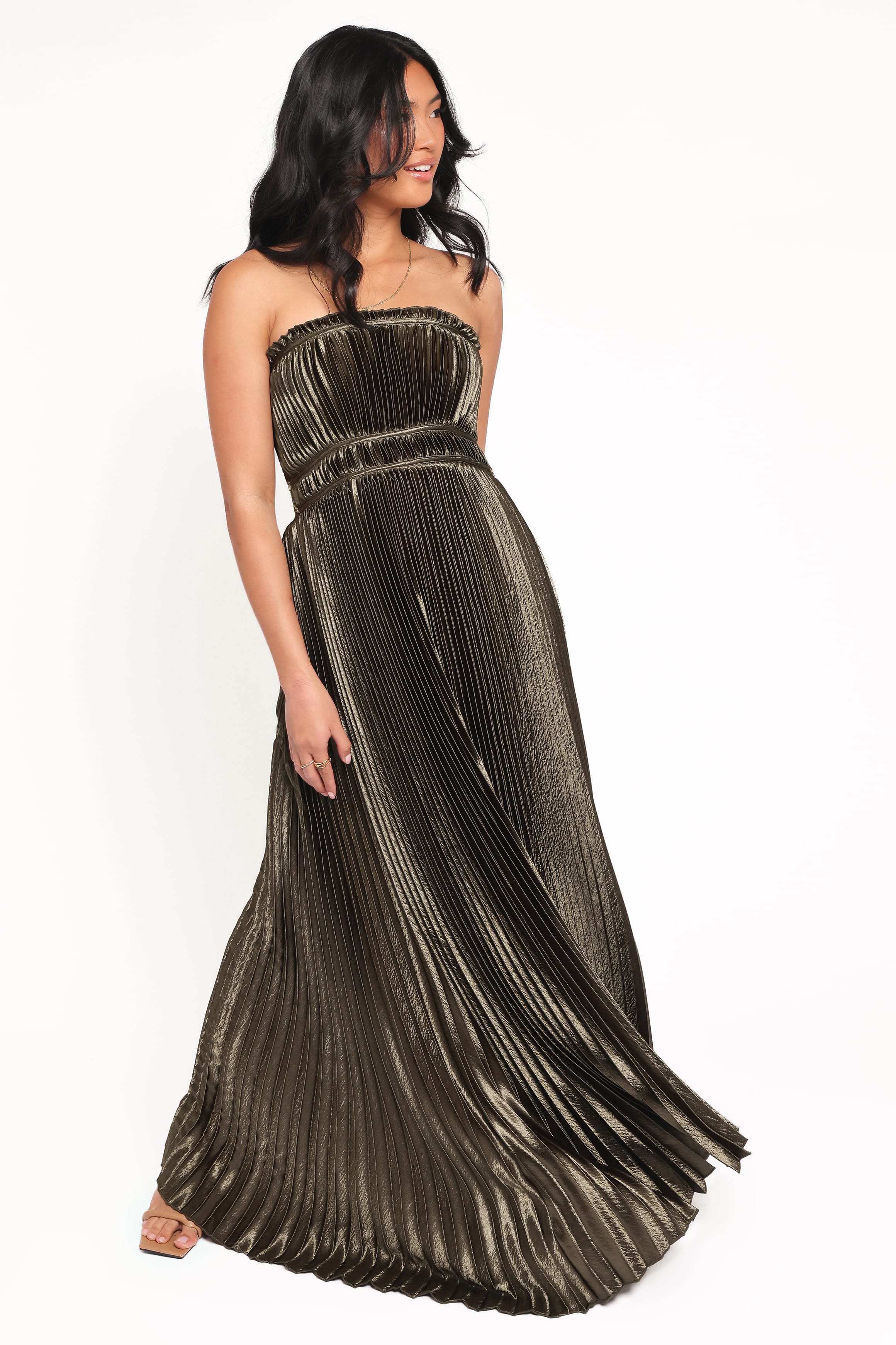 DRESSES Angelique Strapless Maxi Dress - Olive