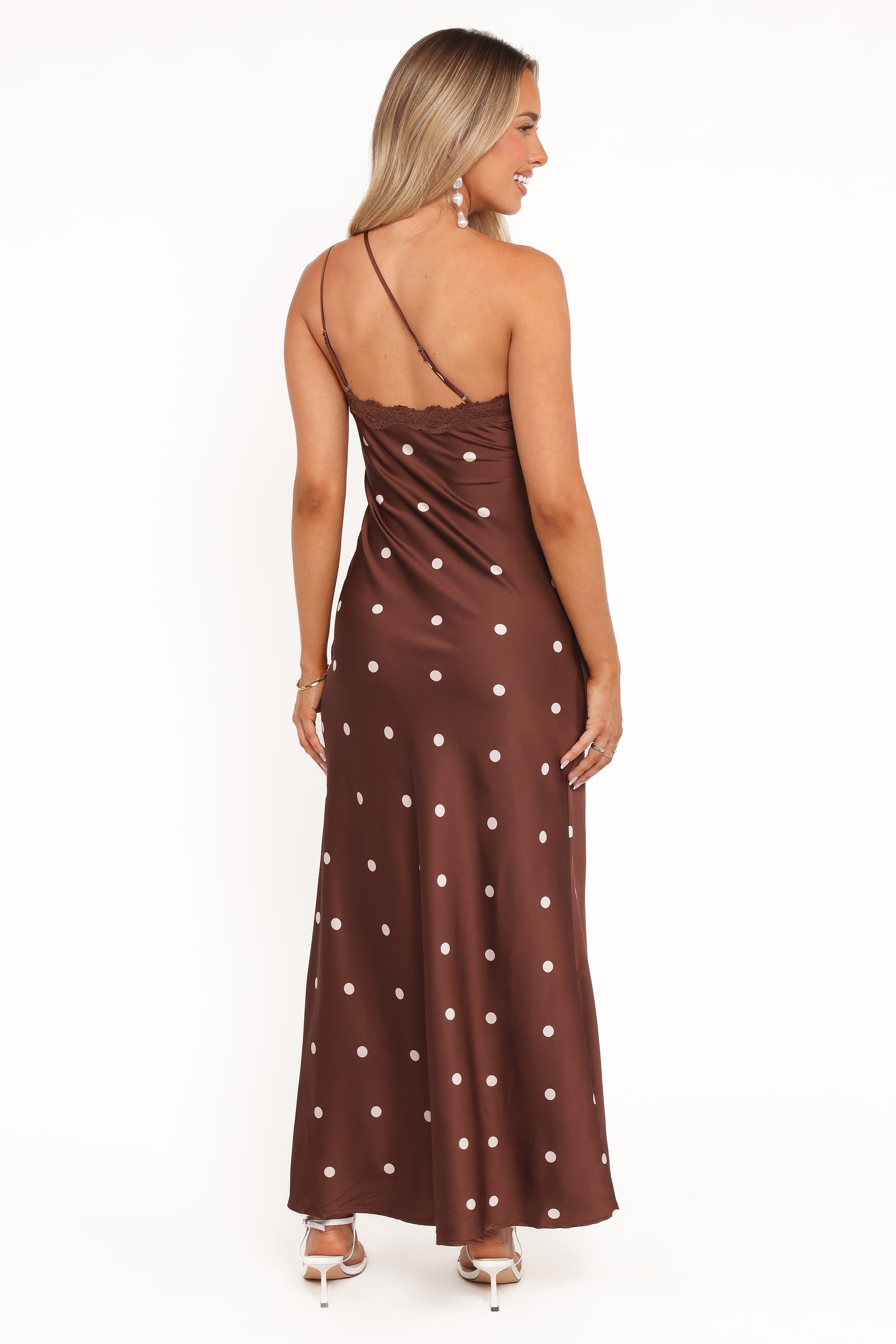 DRESSES Anika Maxi Dress - Brown Polka Dot