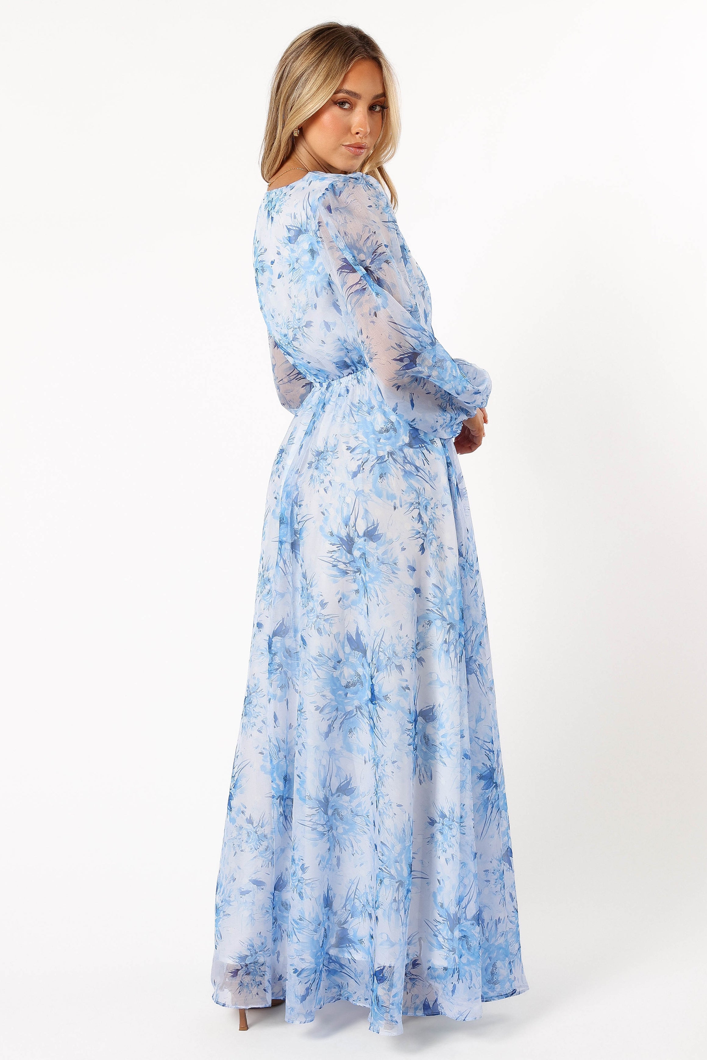 DRESSES @Anisa Maxi Dress - Blue Floral