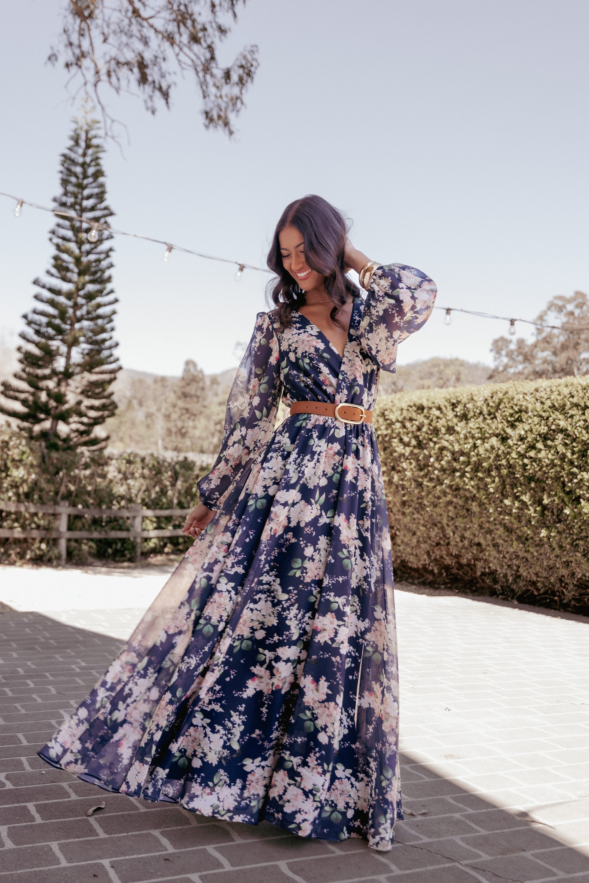 DRESSES Anisa Maxi Dress - Navy Floral