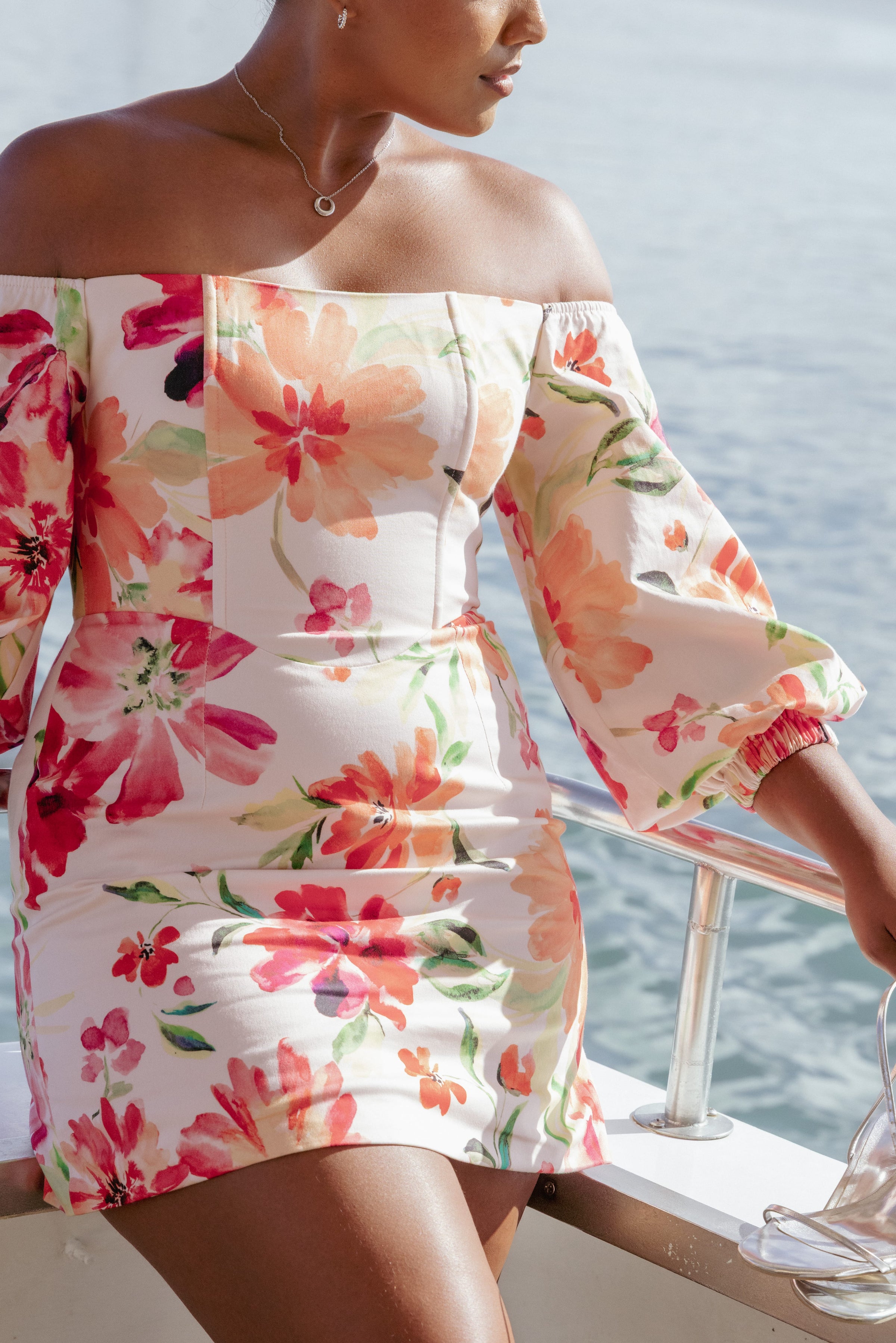 DRESSES Annette Mini Dress - Orange Floral