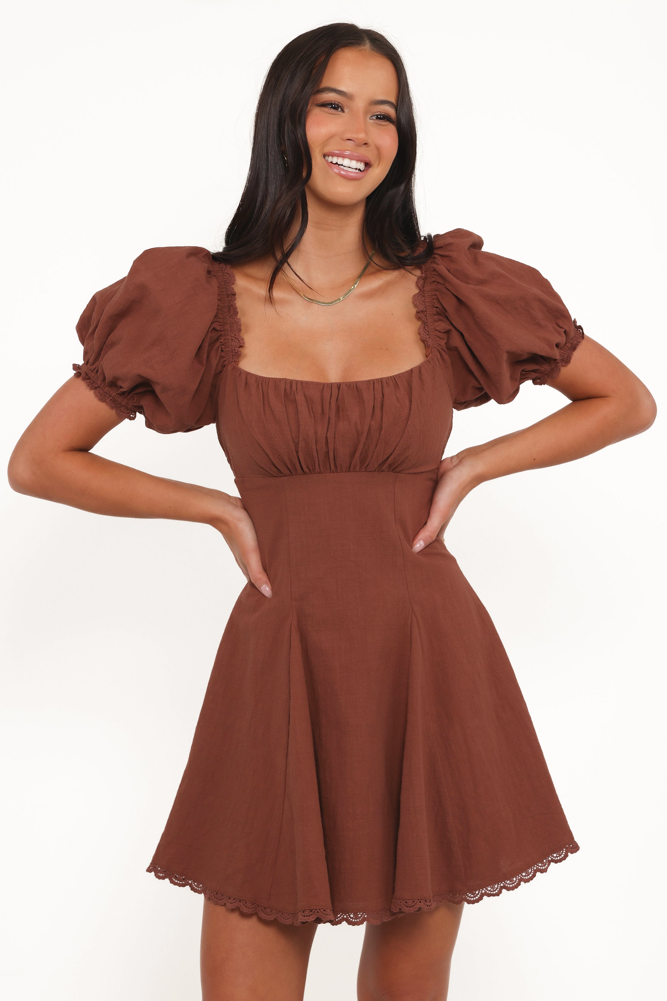 DRESSES Anora Mini Dress - Cognac