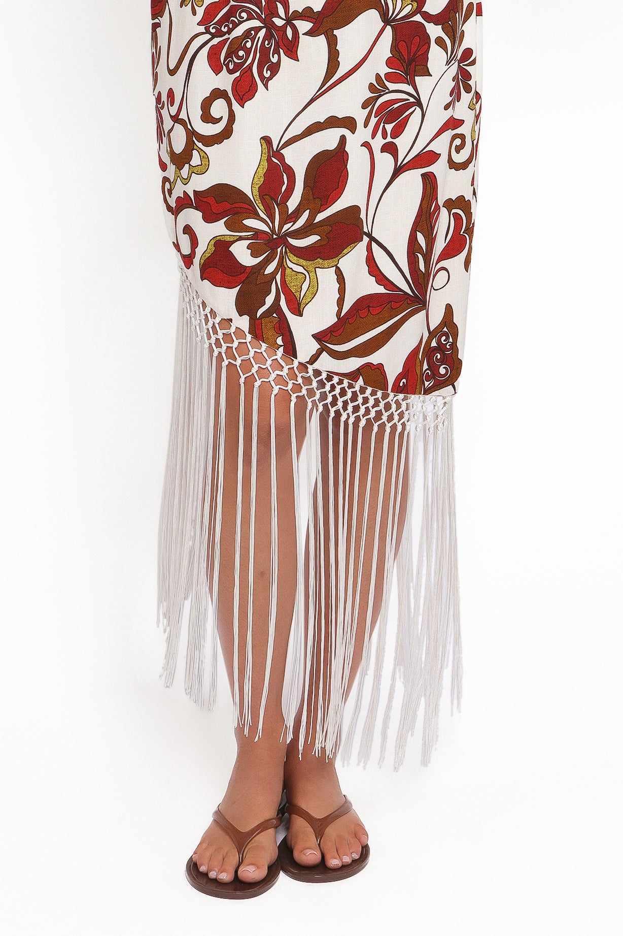 DRESSES Aquarius Midi Dress - Brown Floral