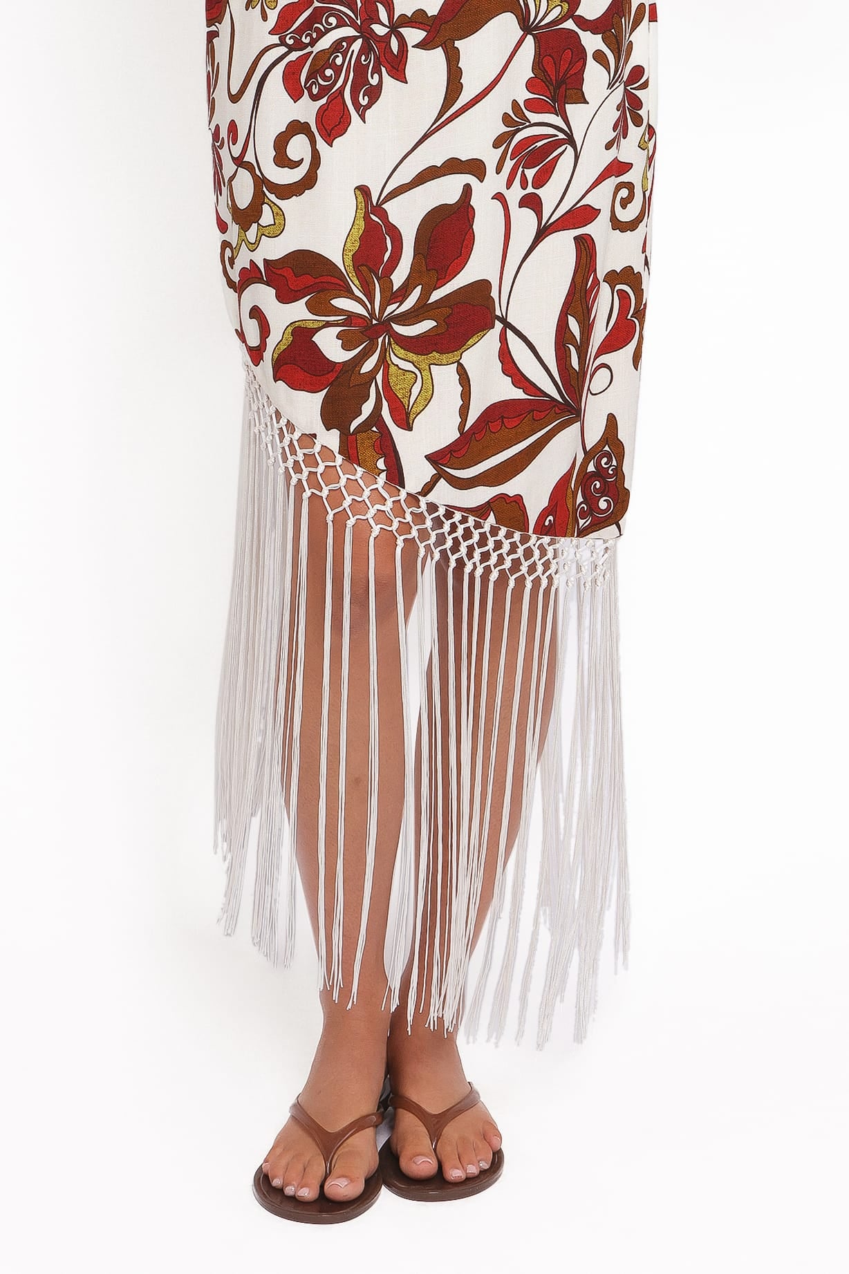 DRESSES Aquarius Midi Dress - Brown Floral