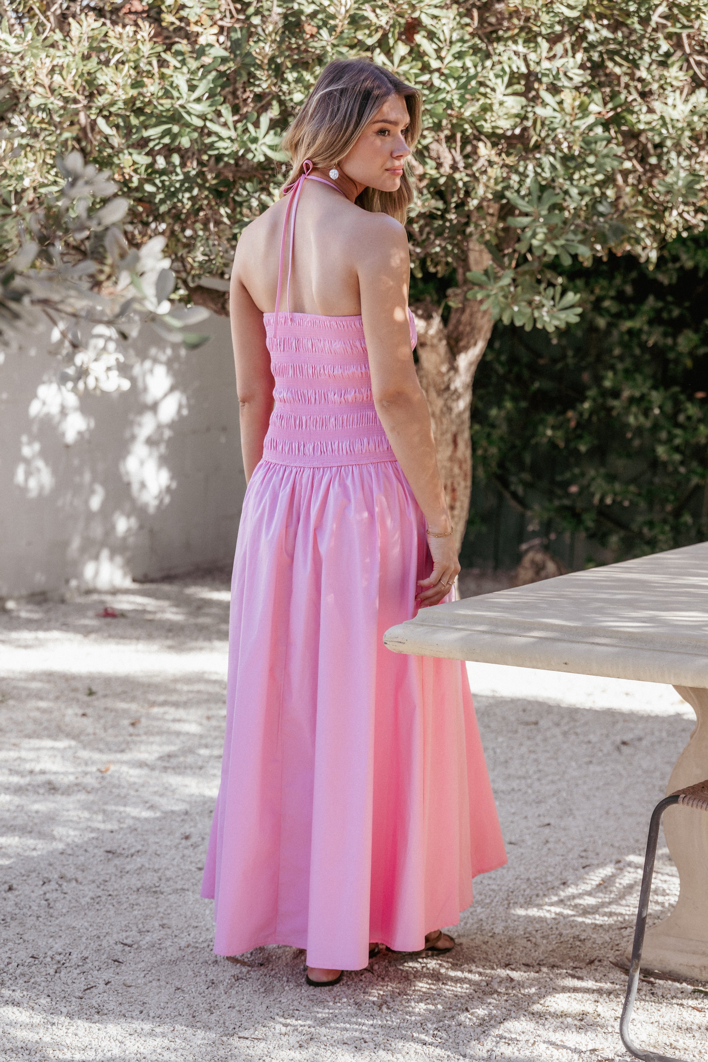 DRESSES Aradia Halter Maxi Dress - Pink