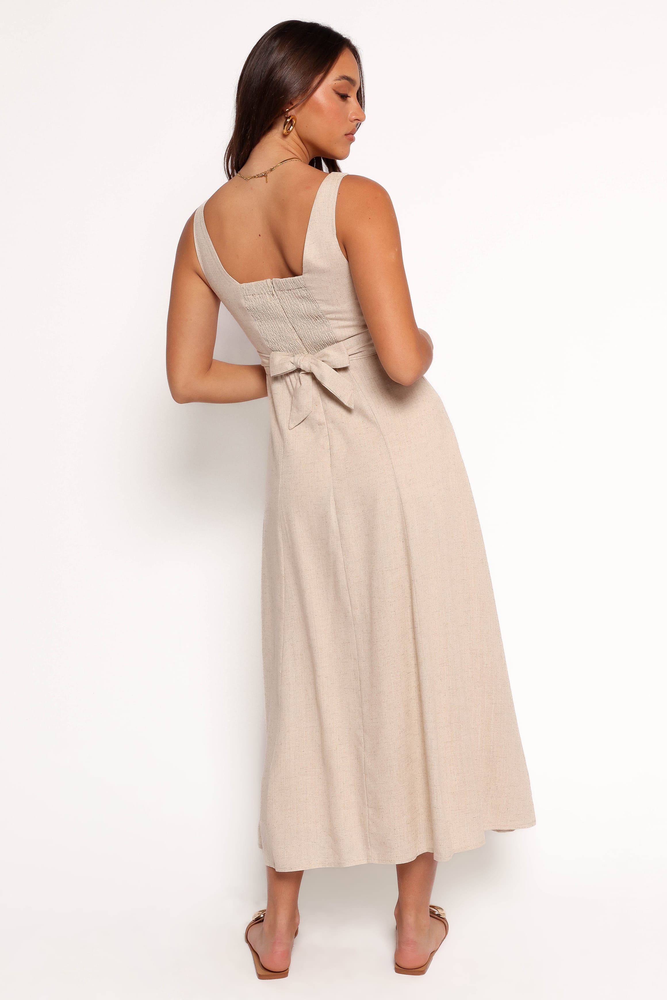 DRESSES Archer Midi Dress - Oatmeal