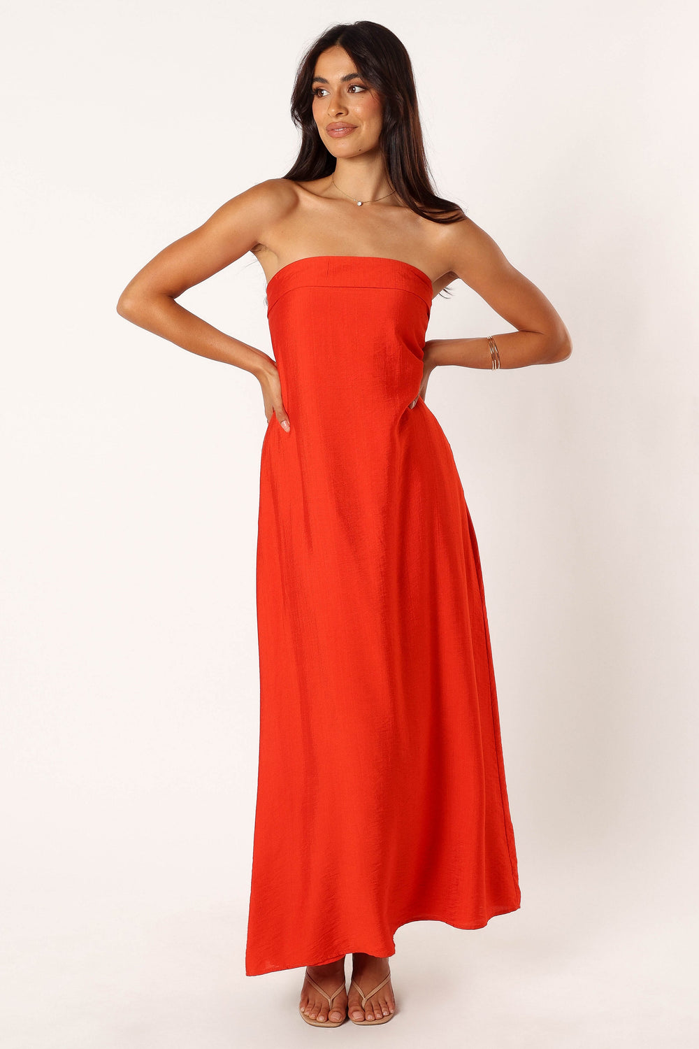 Collective Dress - Archer Strapless Maxi Dress - Red image 3