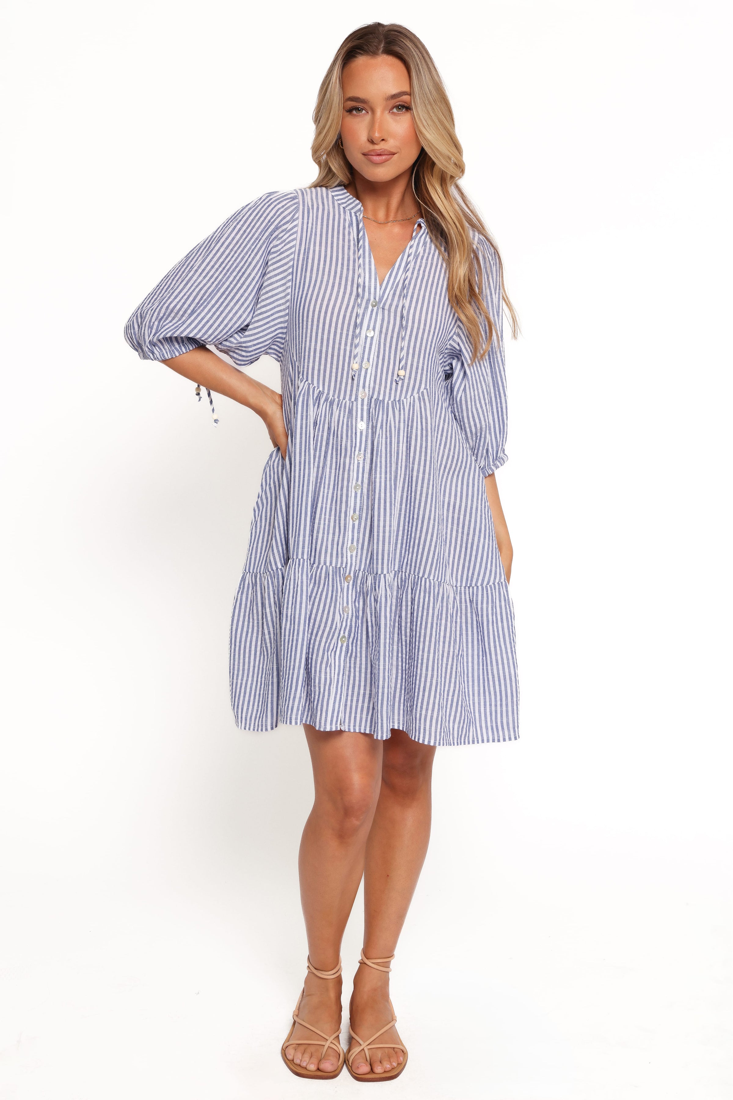 DRESSES Arden Mini Dress - Blue Stripe