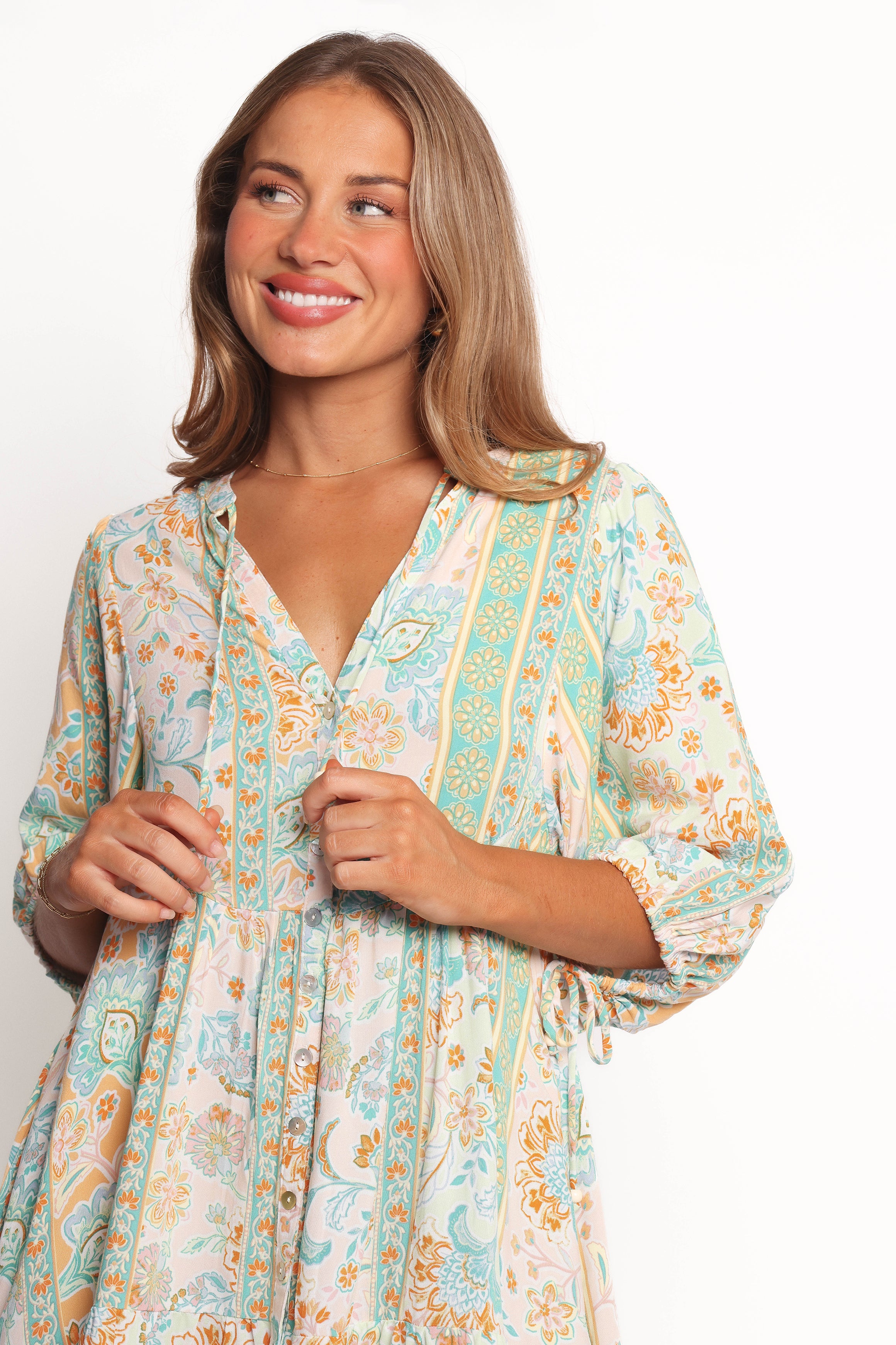DRESSES Arden Mini Dress - Green Multi