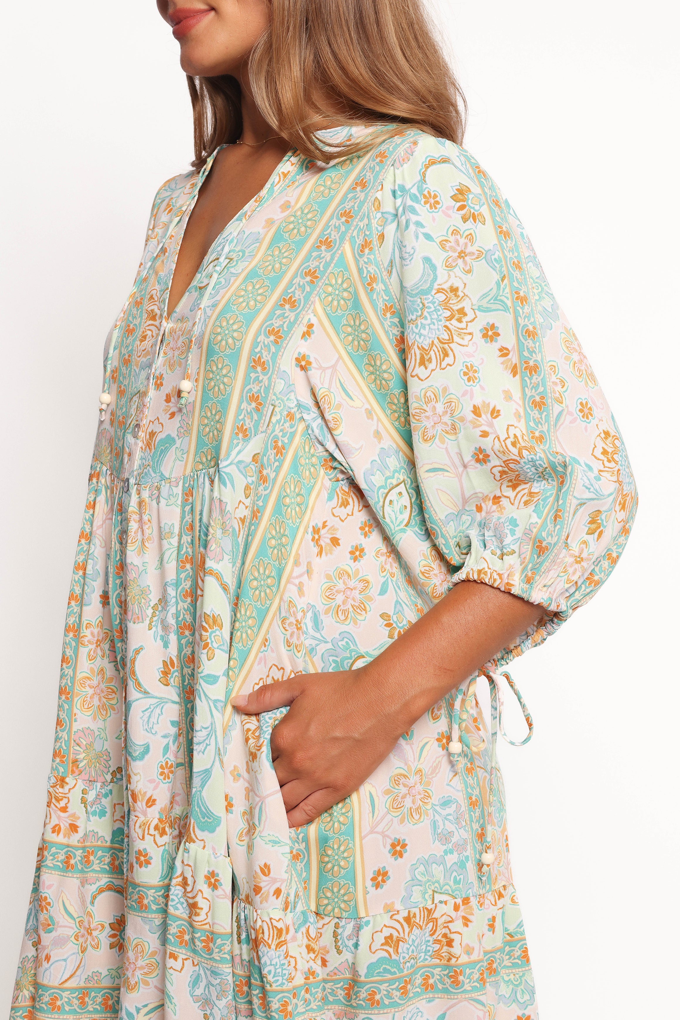 DRESSES Arden Mini Dress - Green Multi