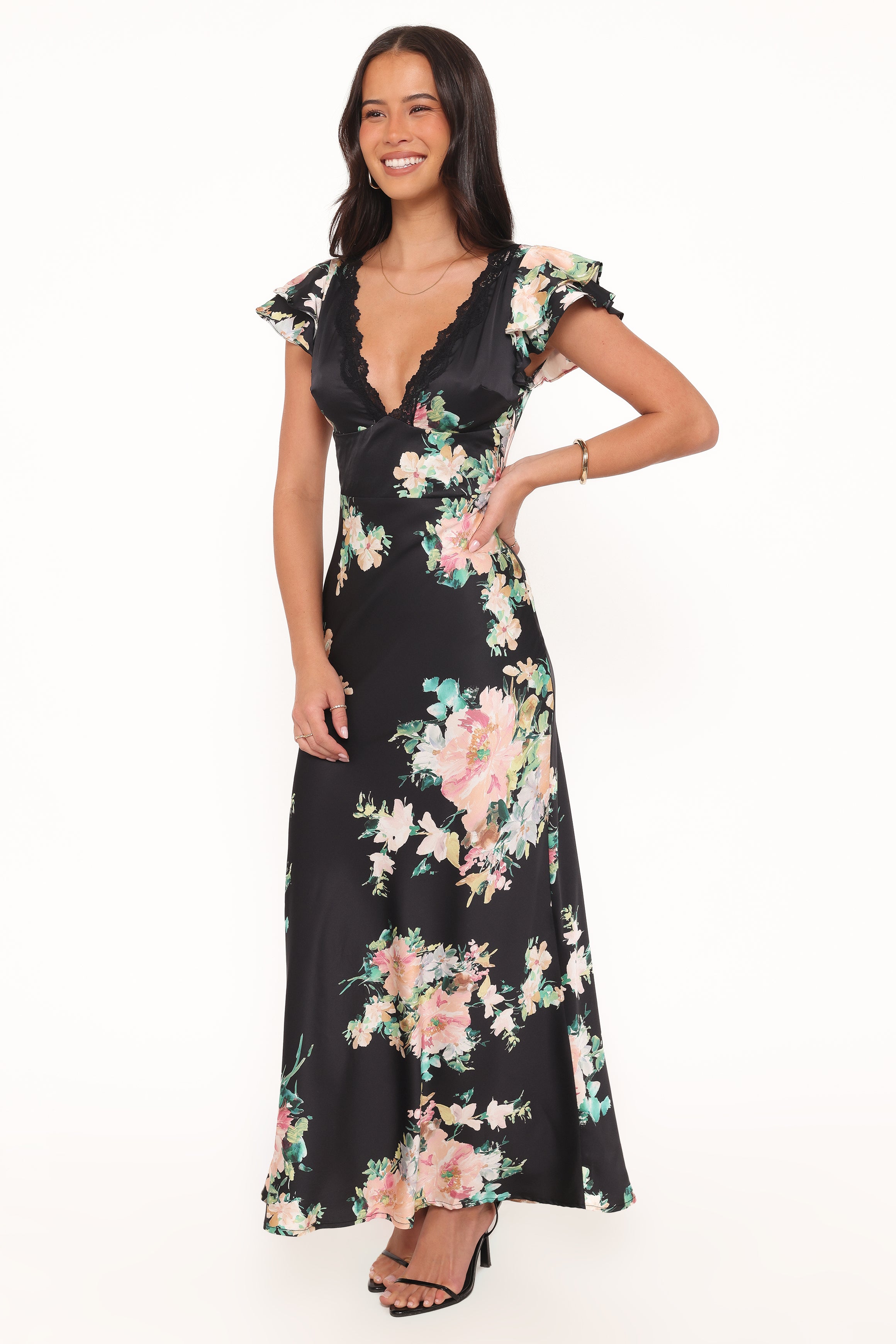 DRESSES Arella Maxi Dress - Black Floral