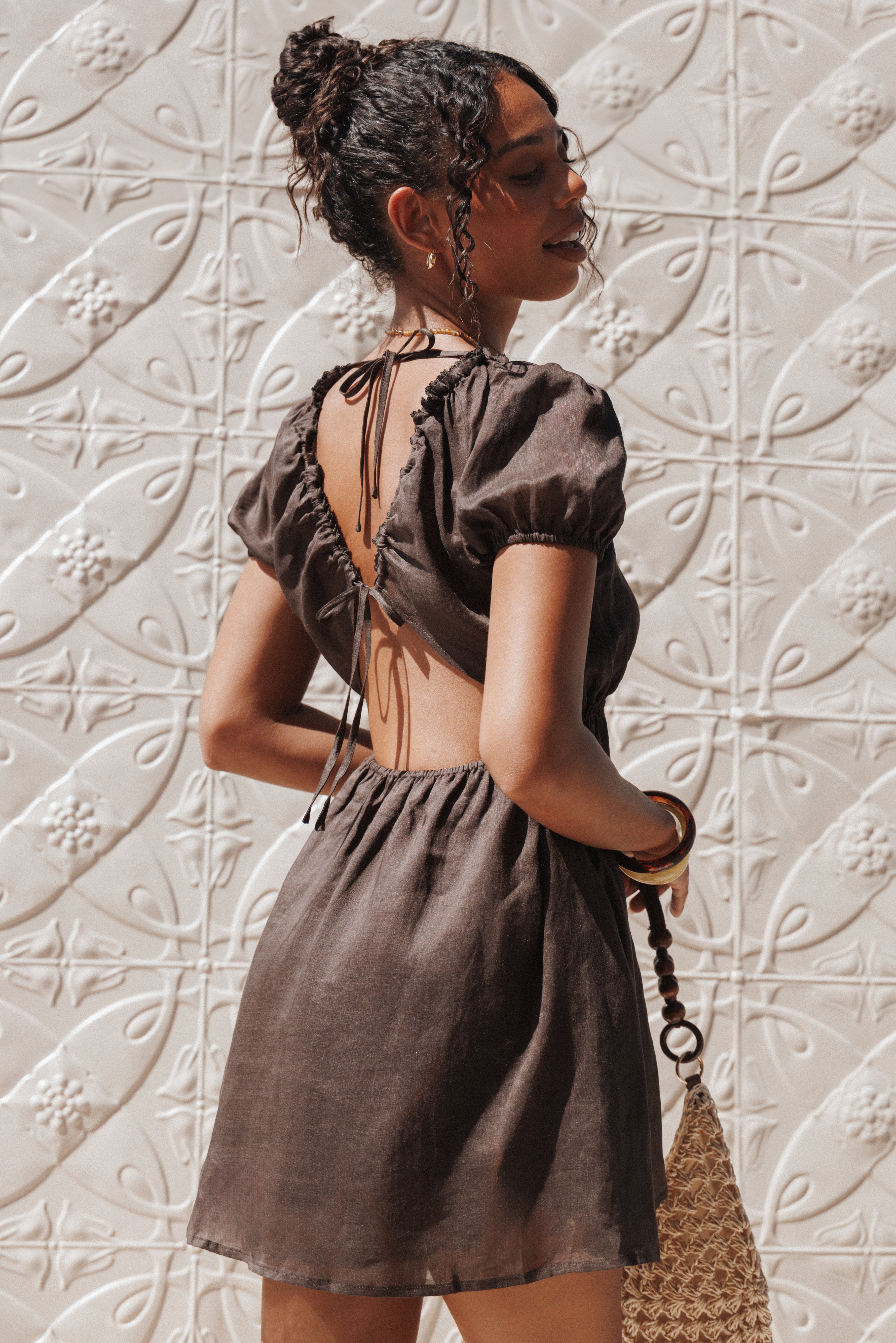 DRESSES Arista Mini Dress - Espresso