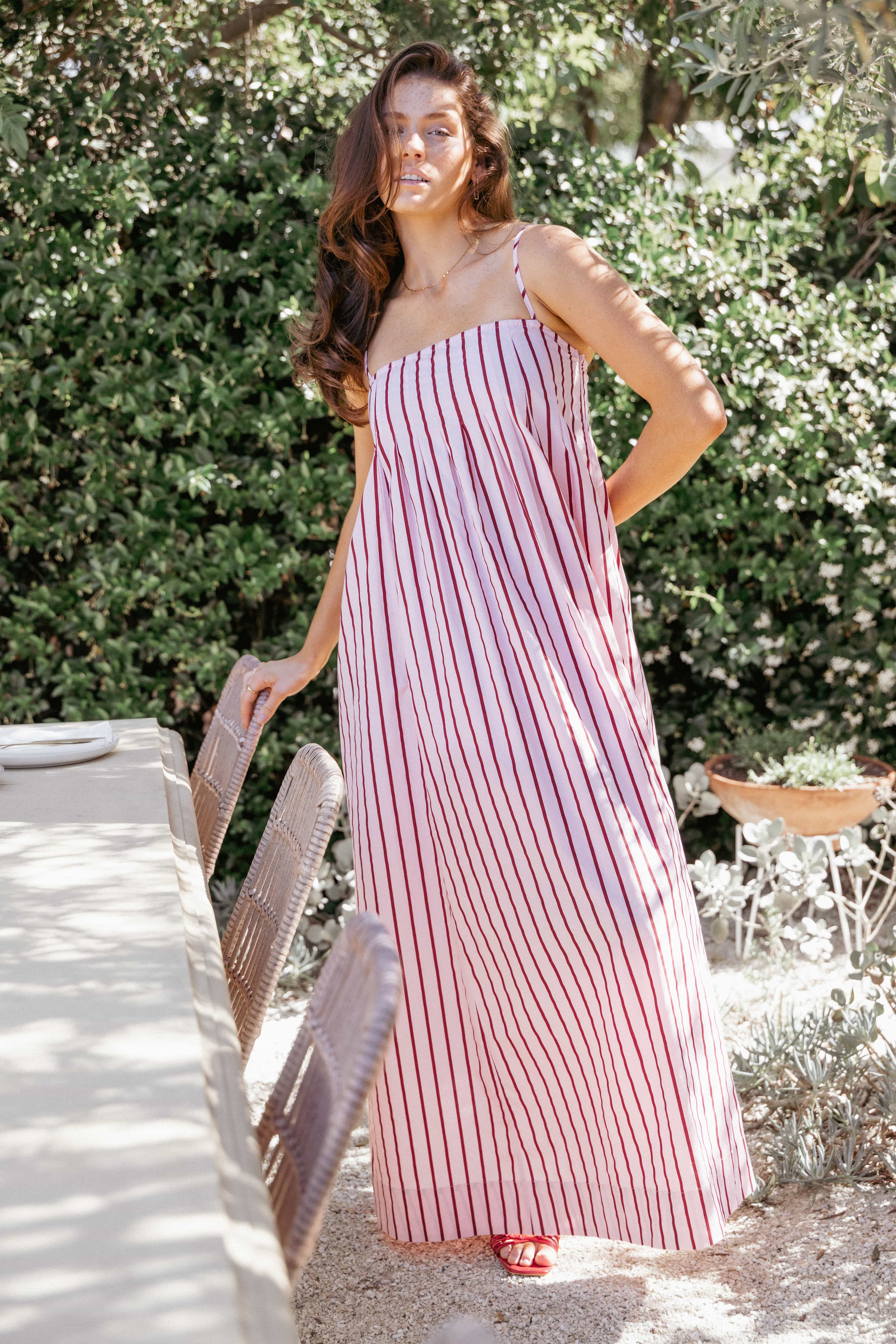 DRESSES Arletta Maxi Dress - Pink Stripe