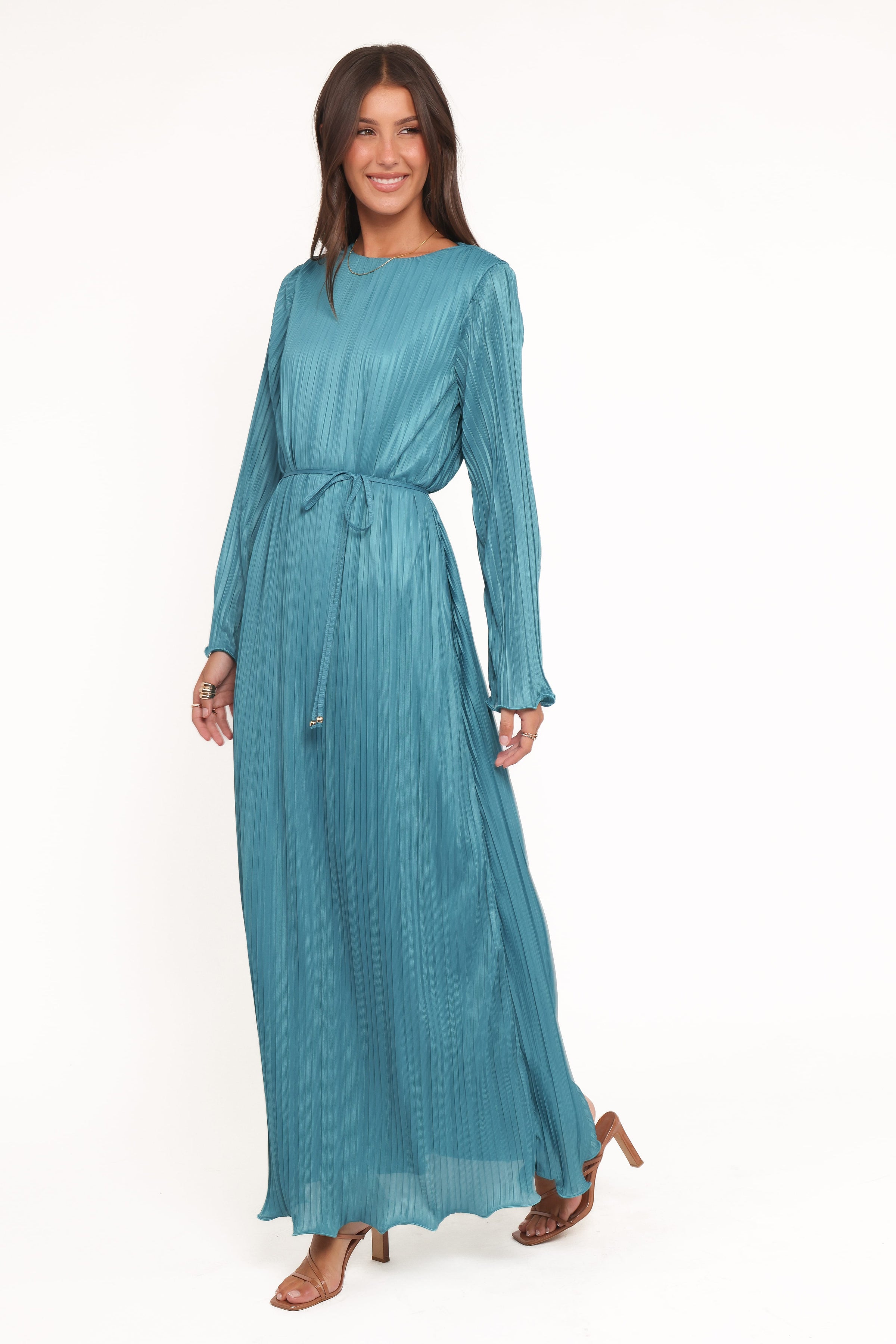 DRESSES Armena Long Sleeve Maxi Dress - Teal