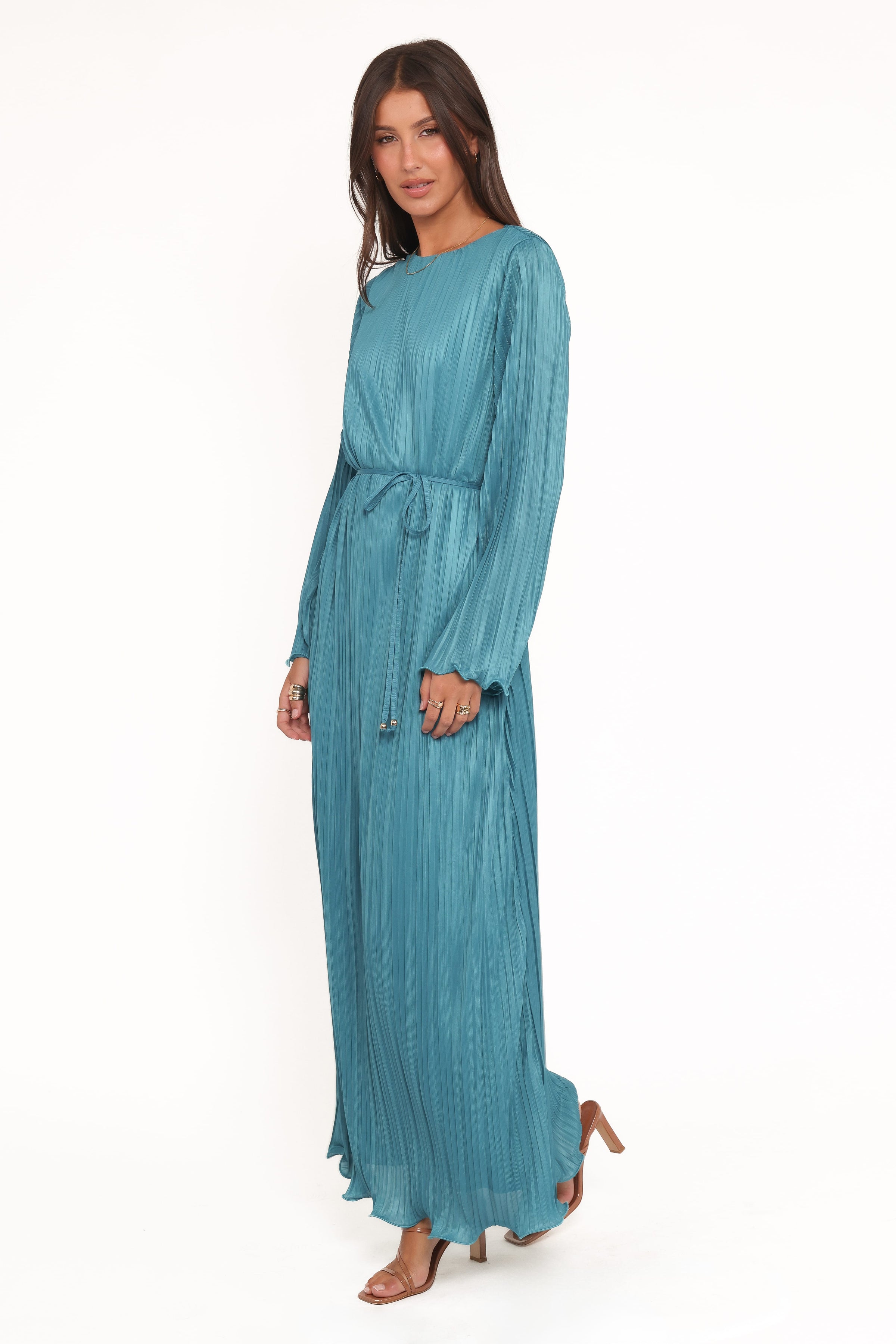 DRESSES Armena Long Sleeve Maxi Dress - Teal