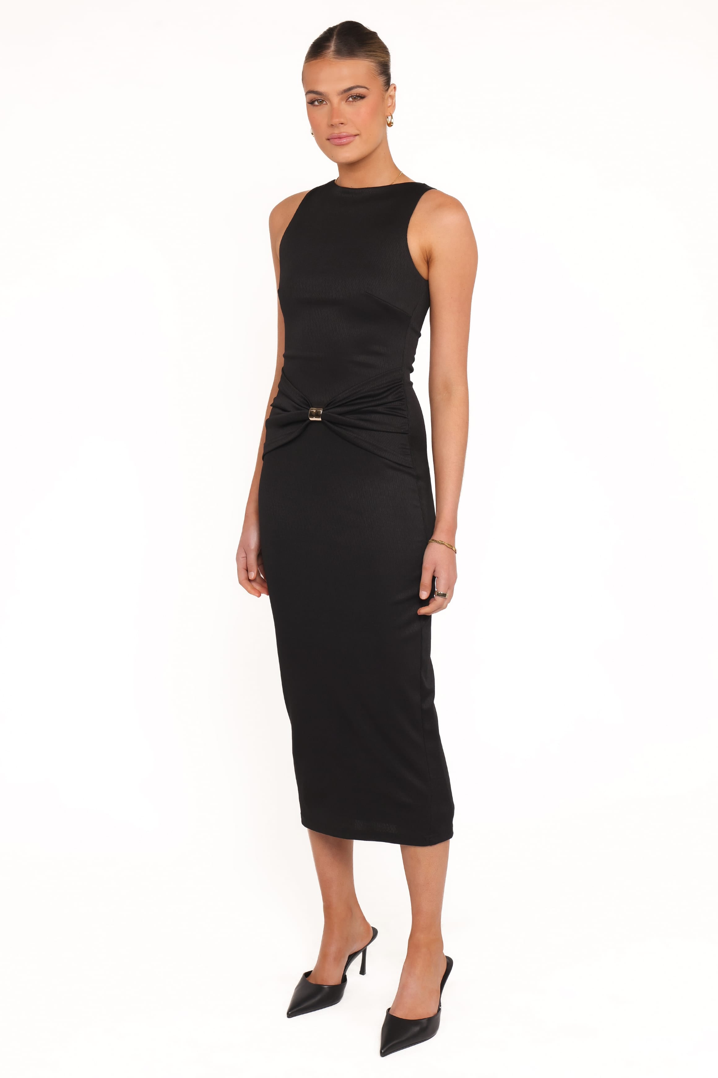 DRESSES Ashami Midi Dress - Black