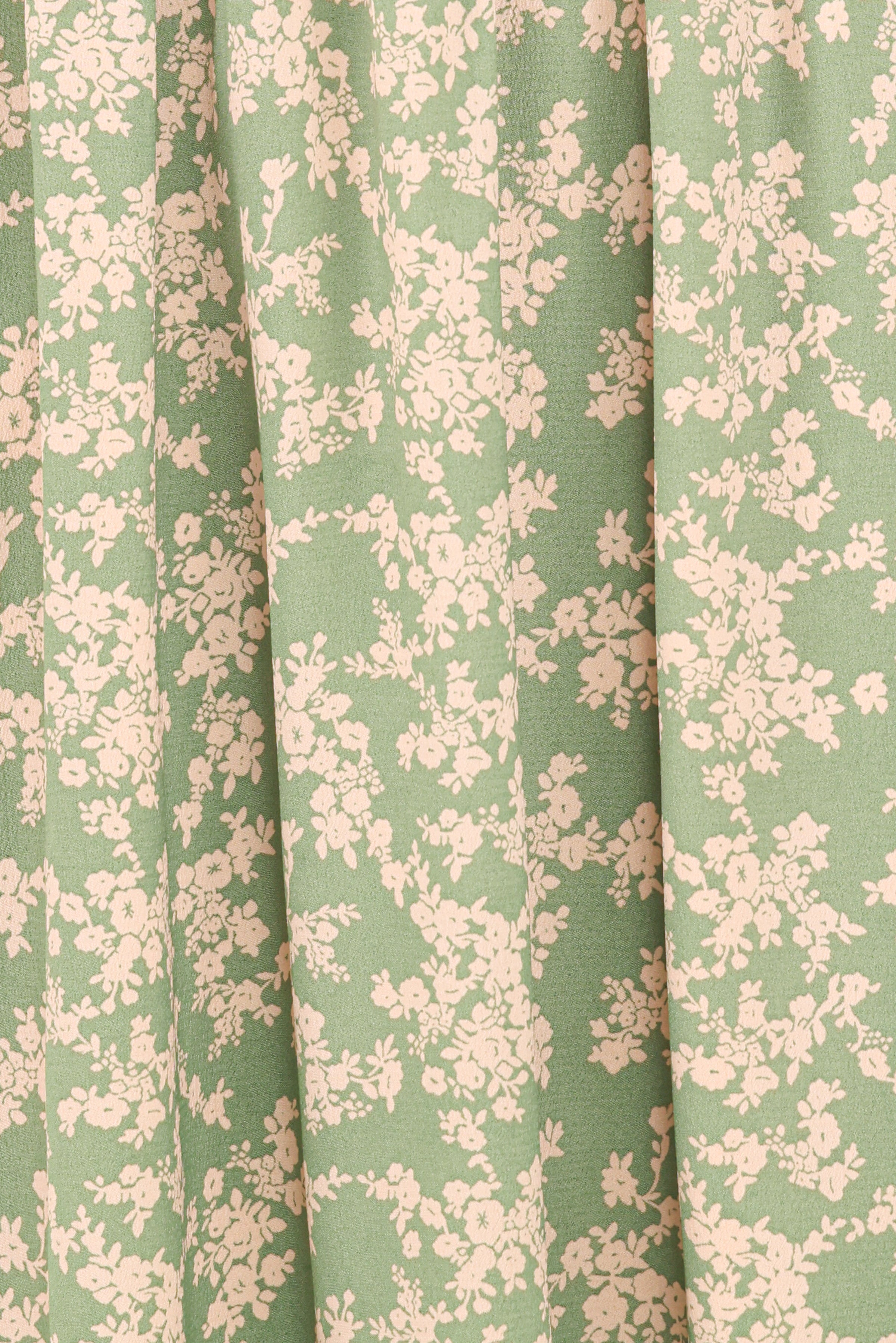 DRESSES Ashara Long Sleeve Midi Dress - Green Floral