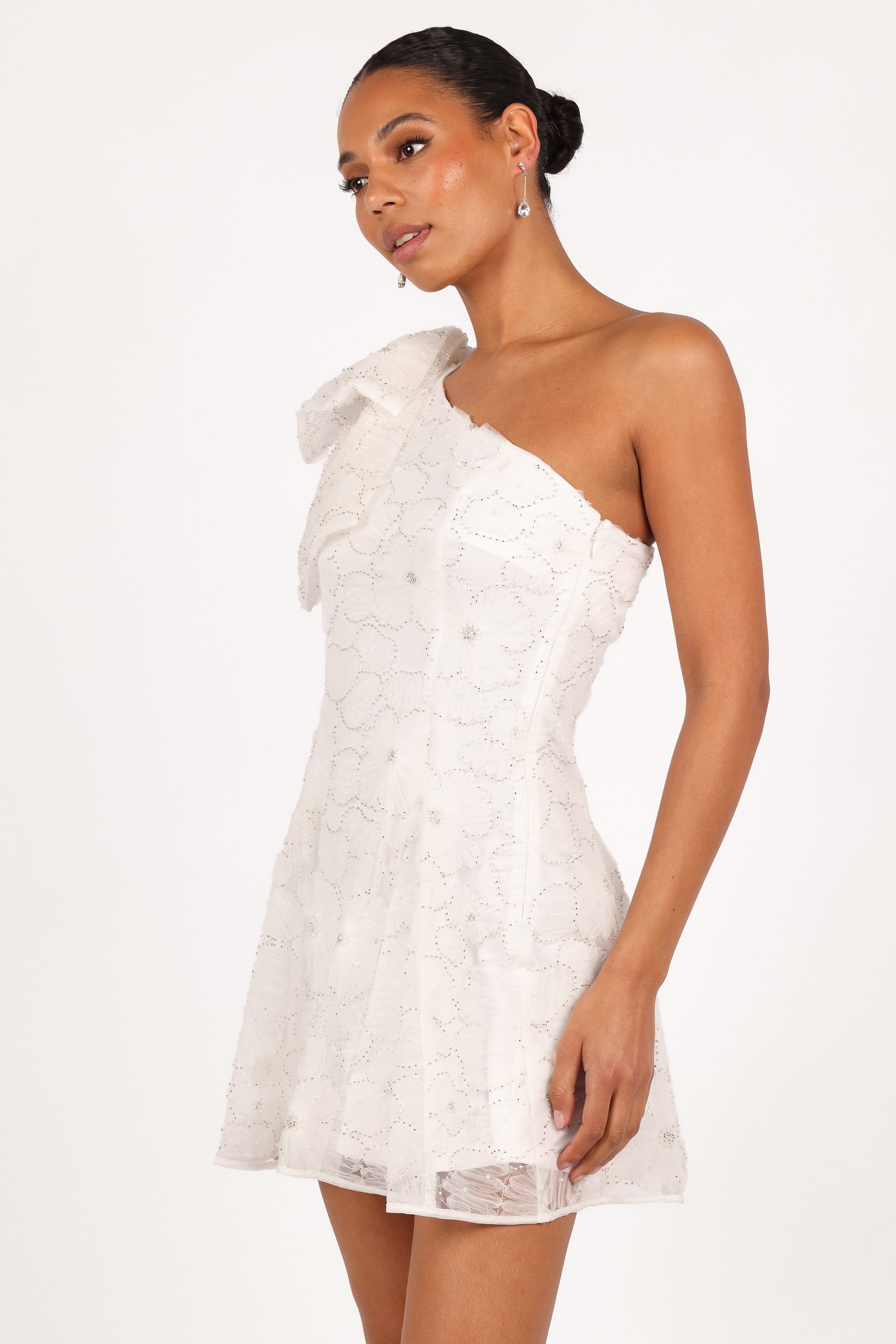 DRESSES Ashly Off Shoulder Mini Dress - White