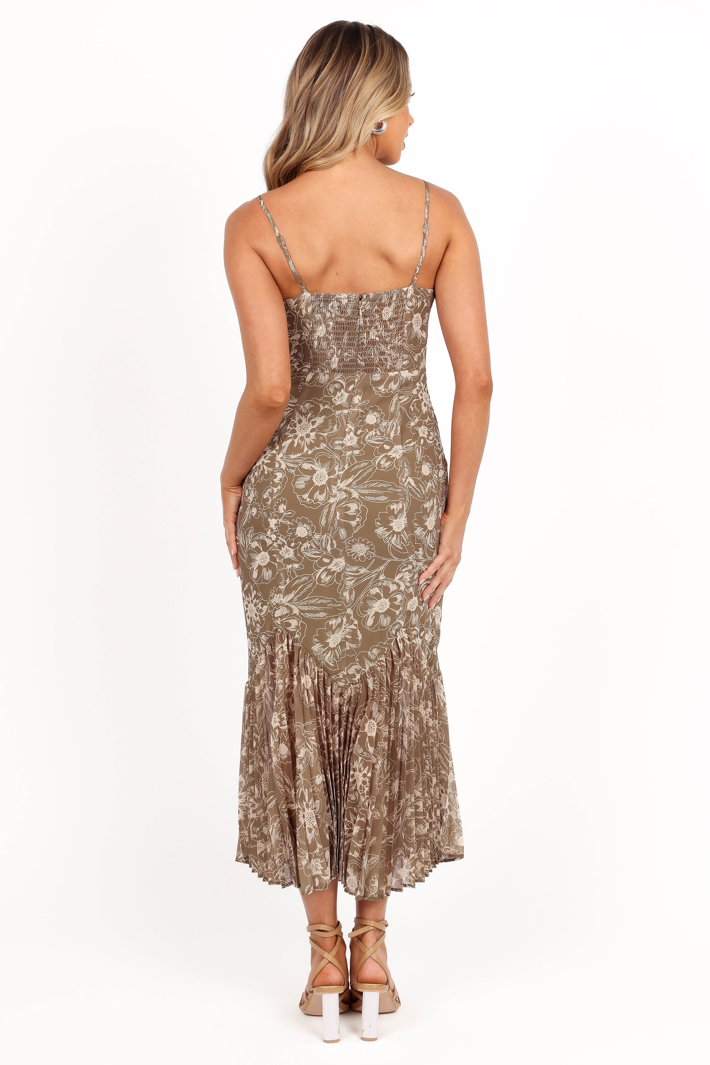 DRESSES Ashton Midi Dress - Olive Floral