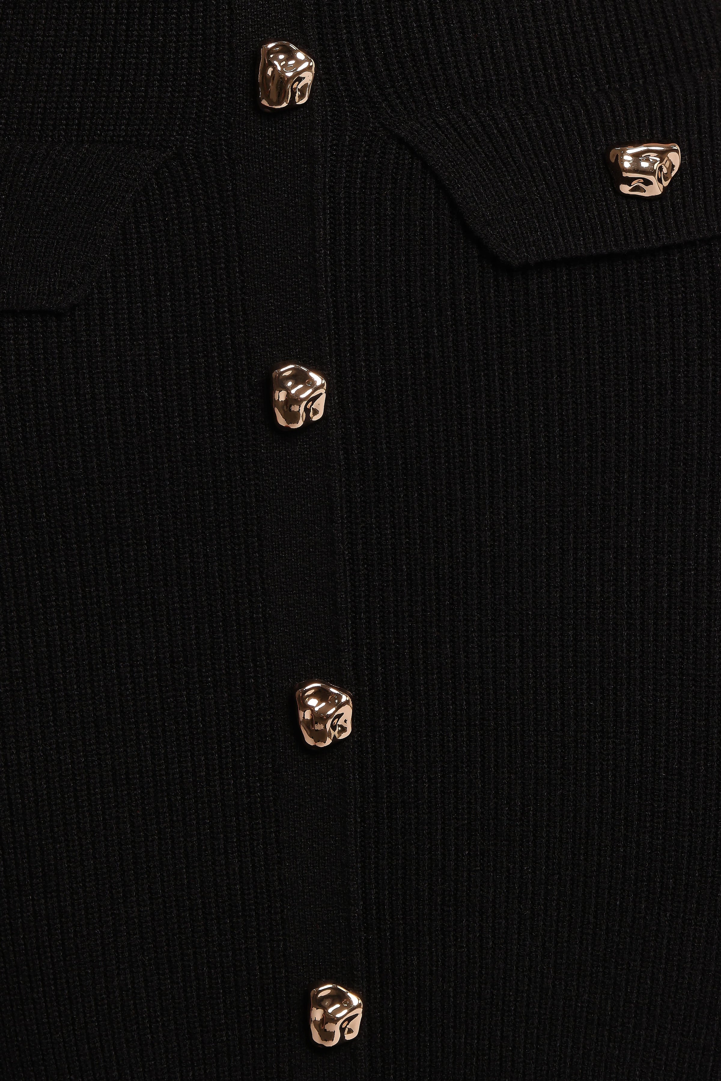 DRESSES Aspen Button Up Knit Dress - Black