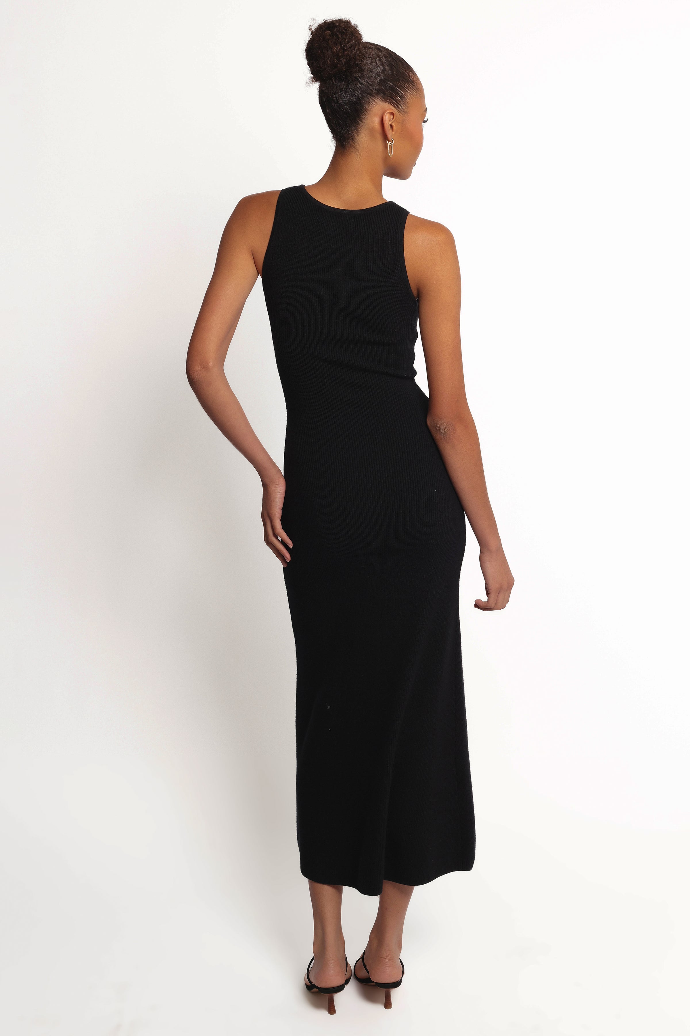 DRESSES Aspen Button Up Knit Dress - Black