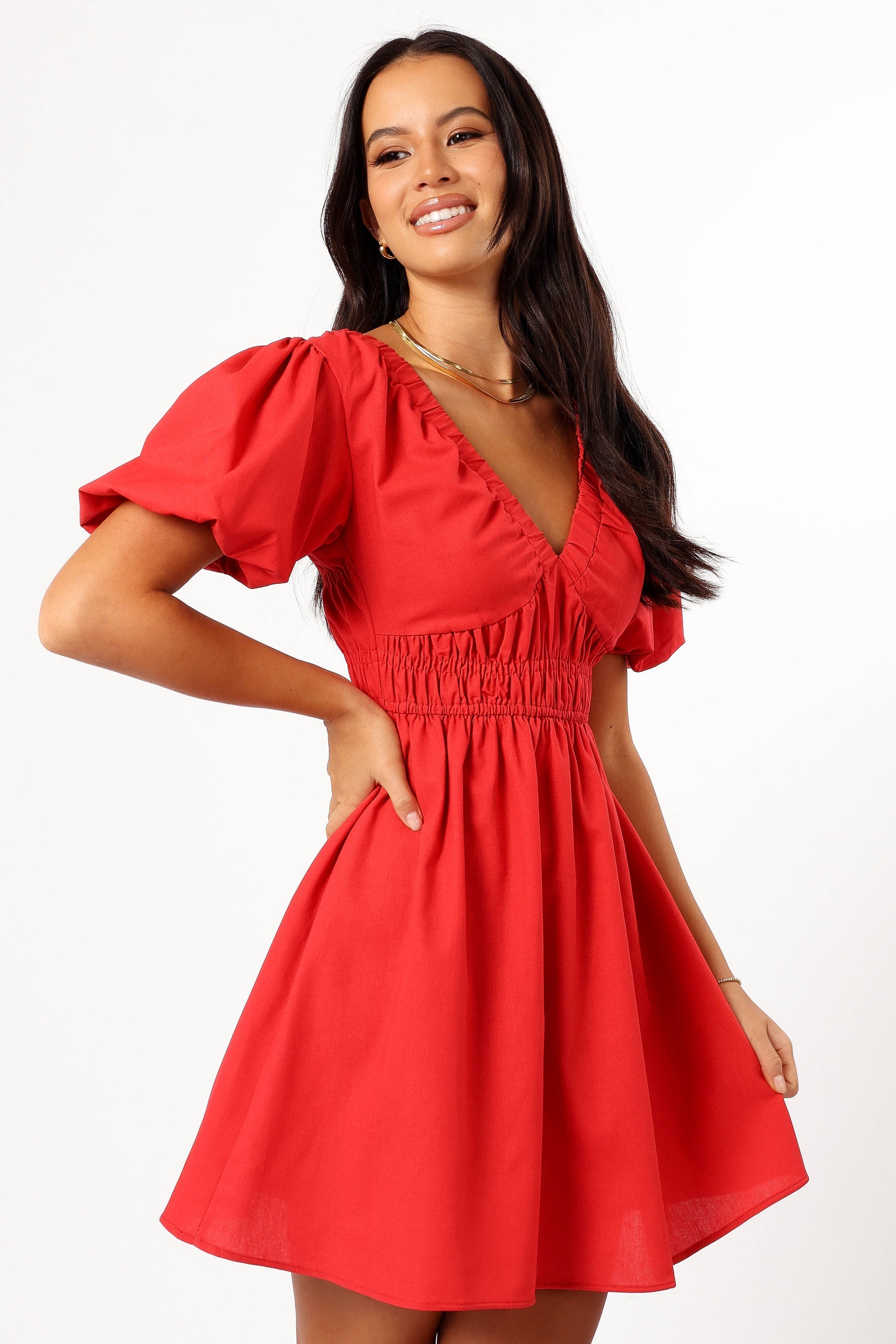 DRESSES @Astrid Mini Dress - Red