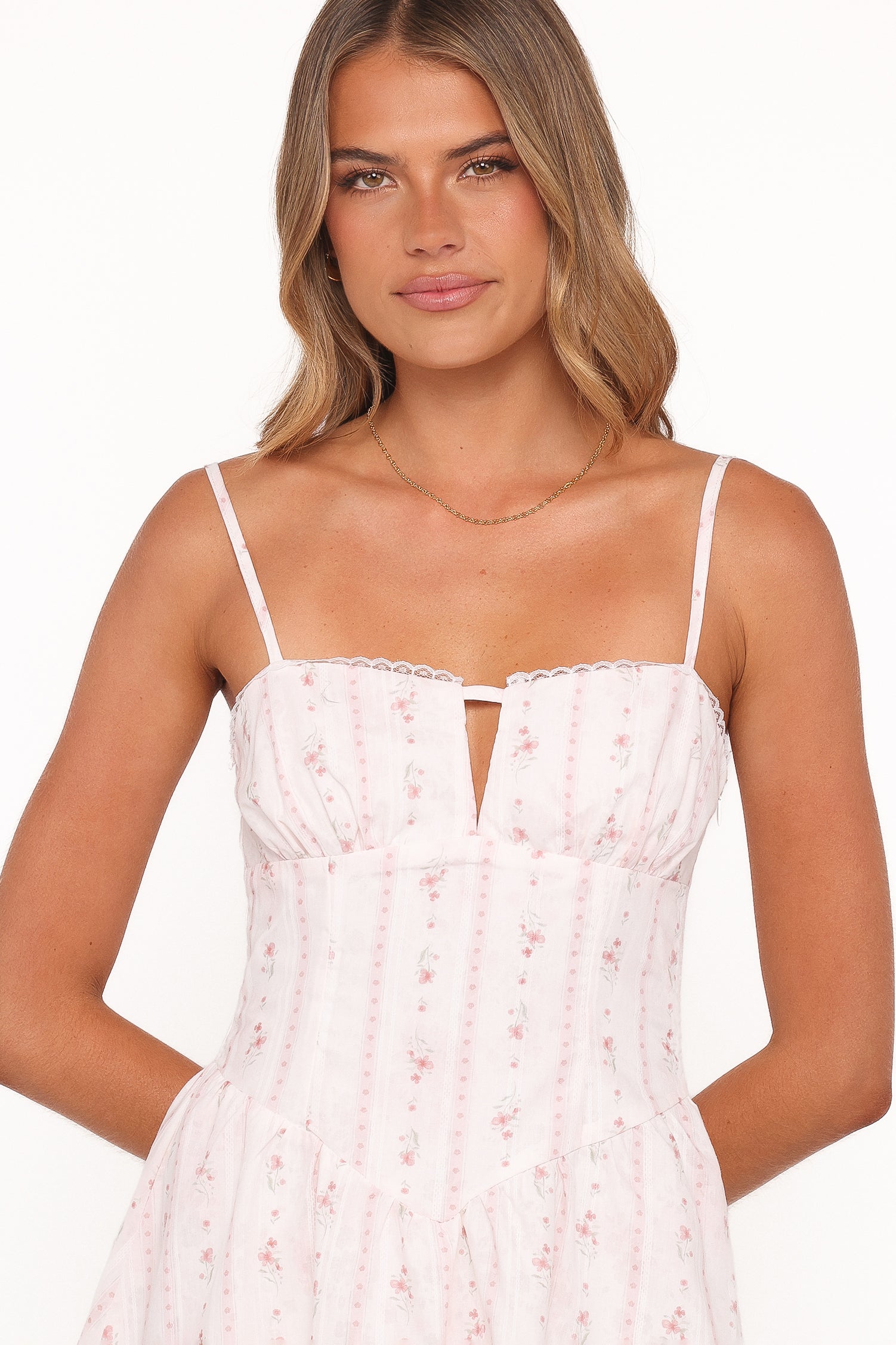DRESSES Athena Mini Dress - White Floral